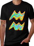 Aquarius Zodiac Rainbow Graphic Tee