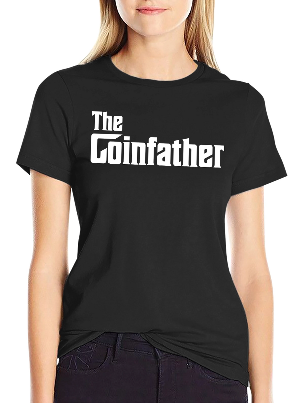The Coinfather Black T-Shirt - Crypto Humor Tee