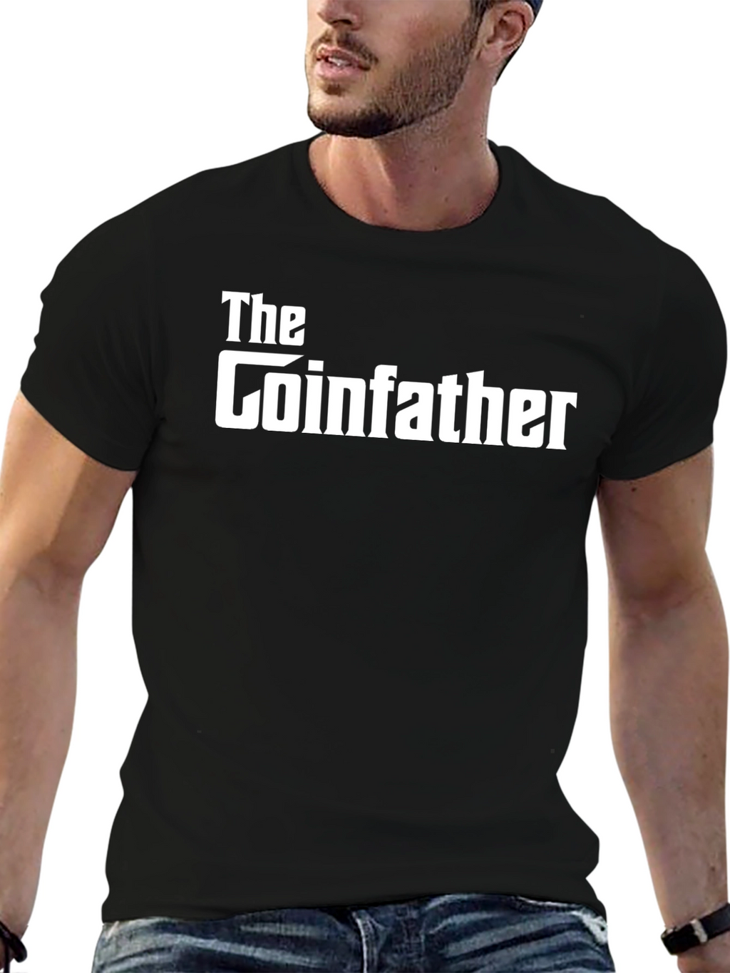 The Coinfather Black T-Shirt - Crypto Humor Tee