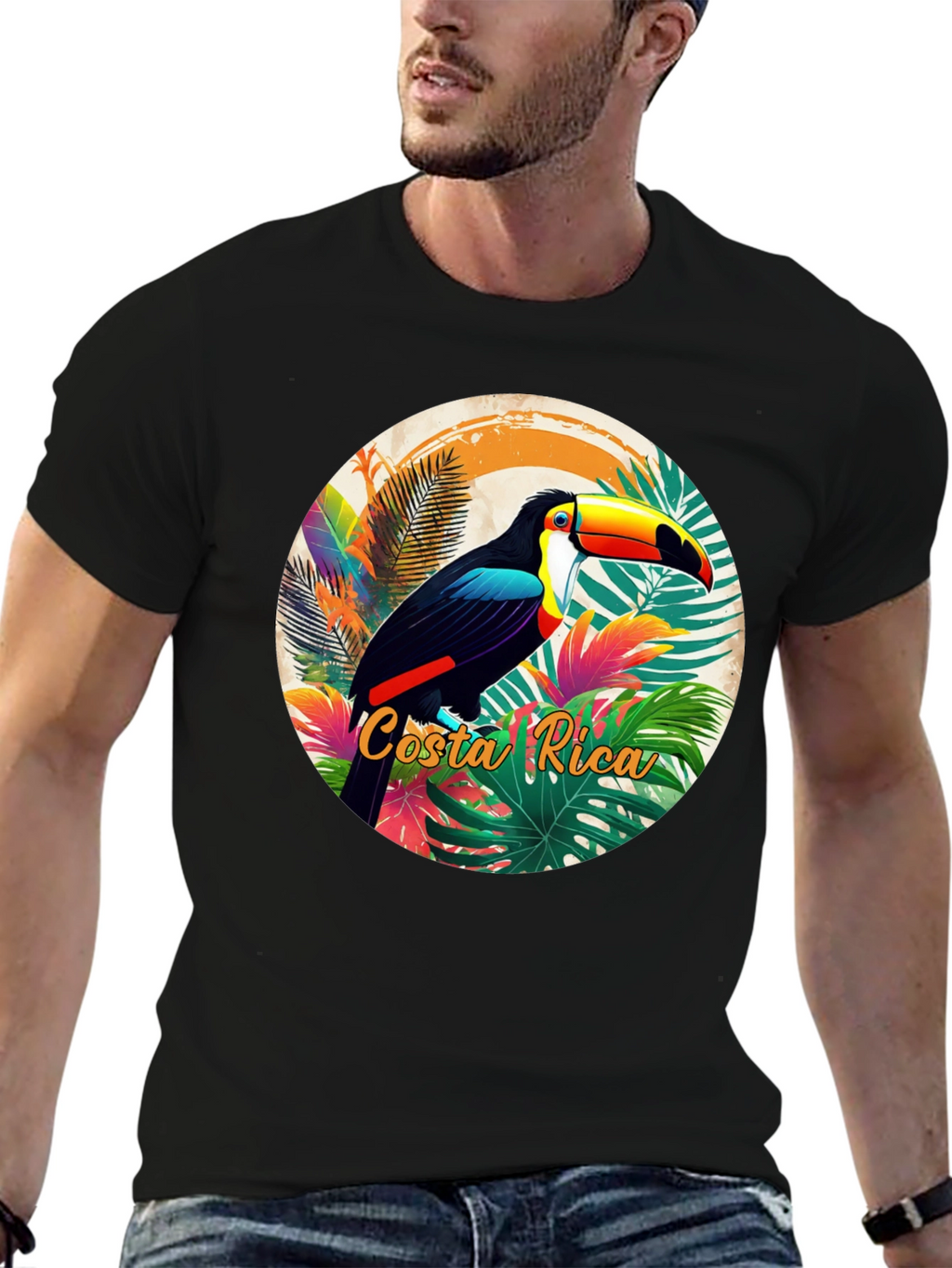 Costa Rica Toucan Graphic T-Shirt