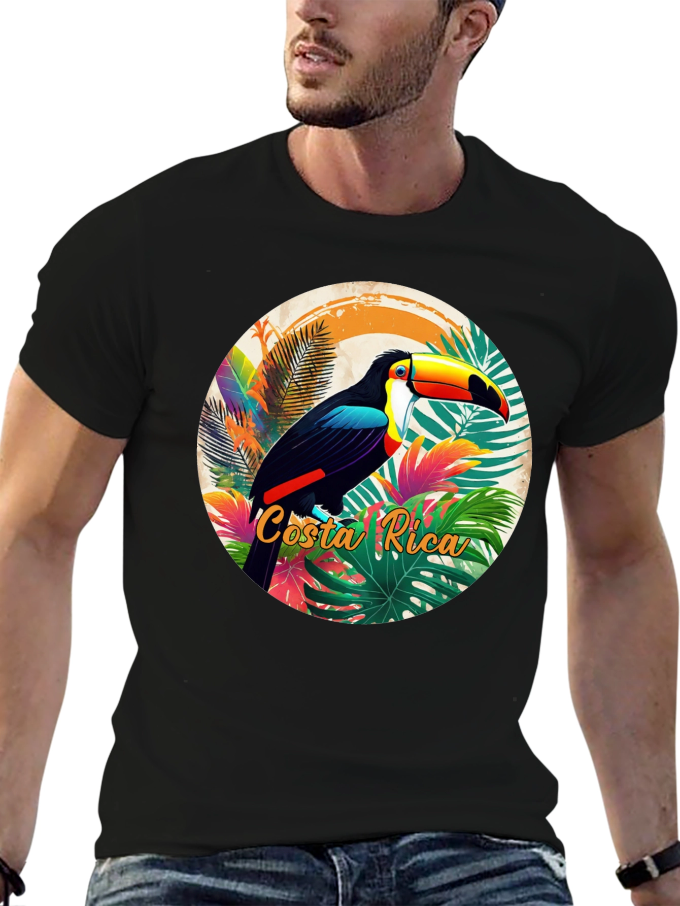 Costa Rica Toucan Graphic T-Shirt