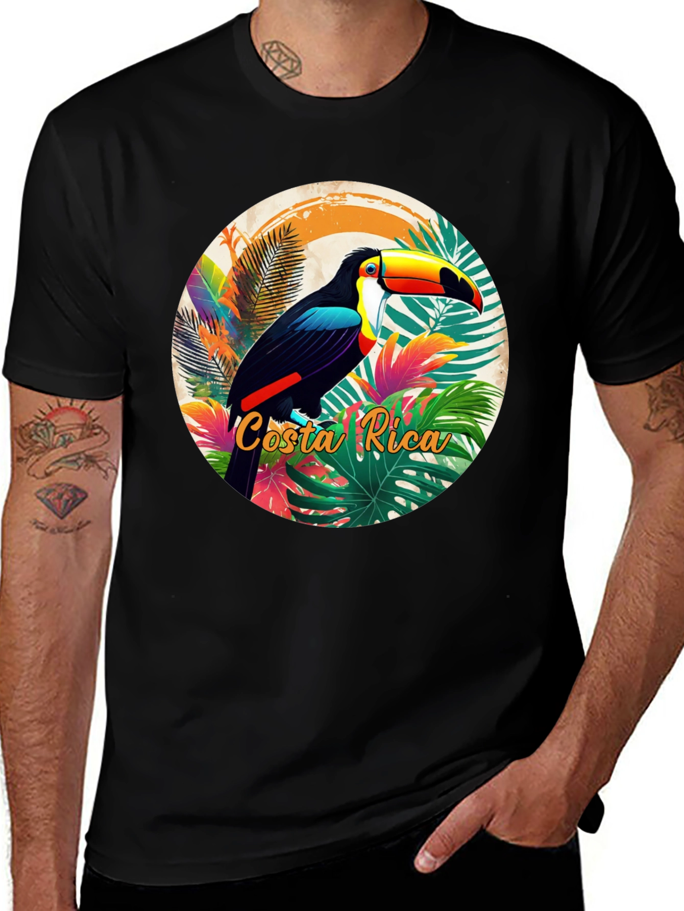 Costa Rica Toucan Graphic T-Shirt