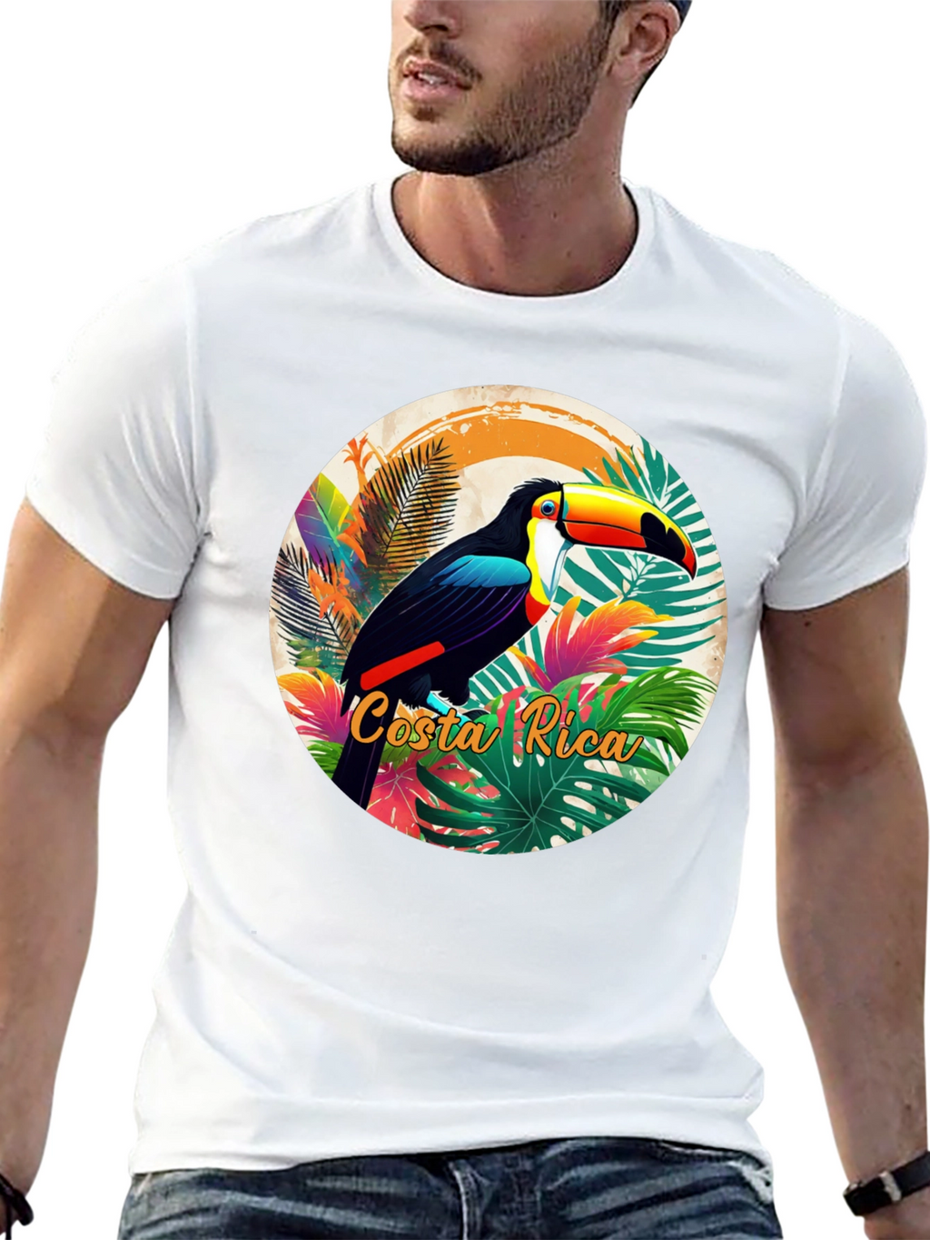 Costa Rica Toucan Graphic T-Shirt