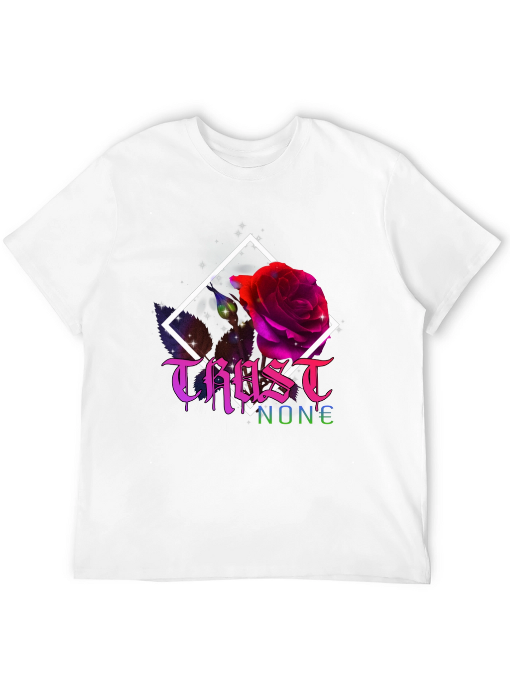 Trust No One Rose Graphic T-Shirt