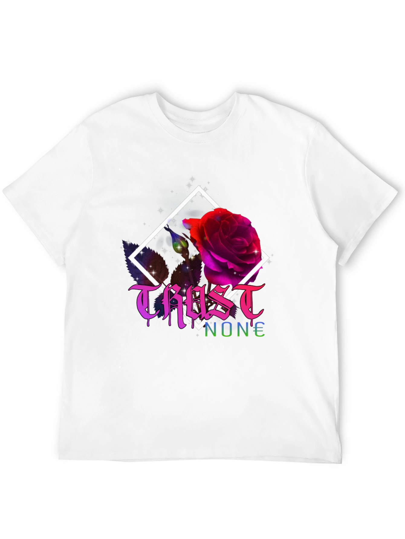 Trust No One Rose Graphic T-Shirt
