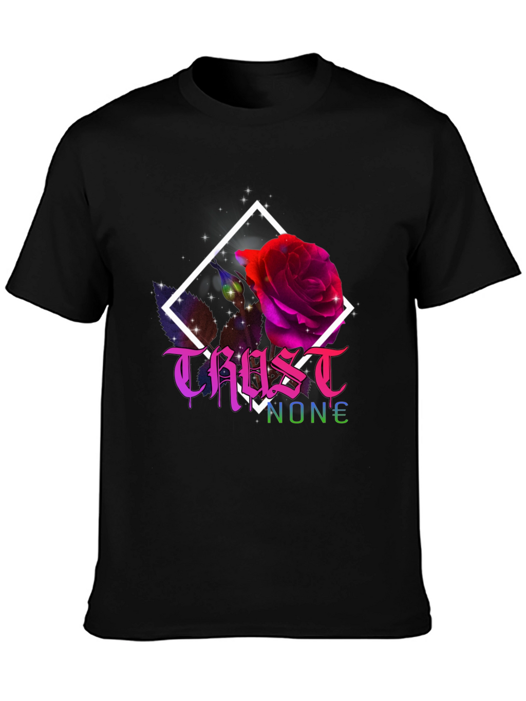 Trust No One Rose Graphic T-Shirt