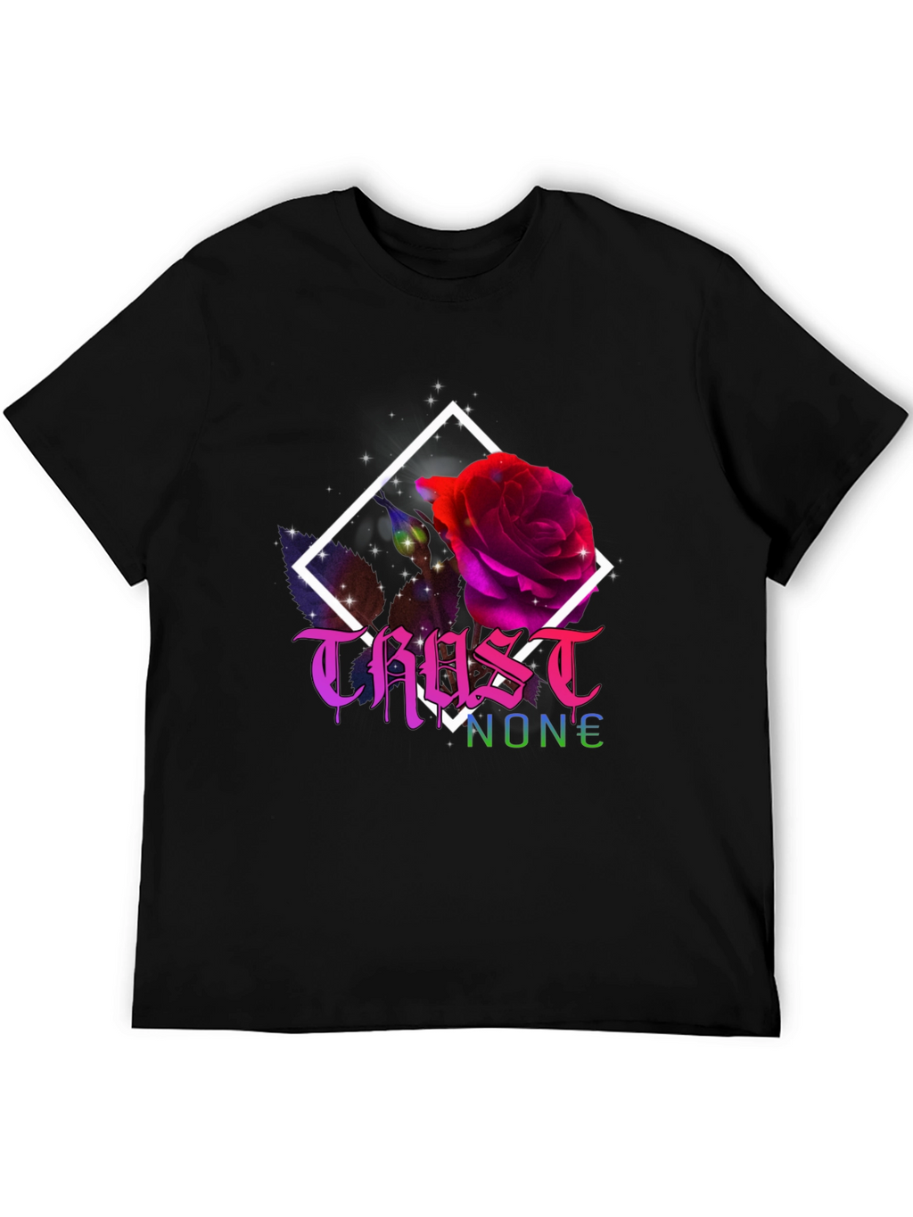 Trust No One Rose Graphic T-Shirt