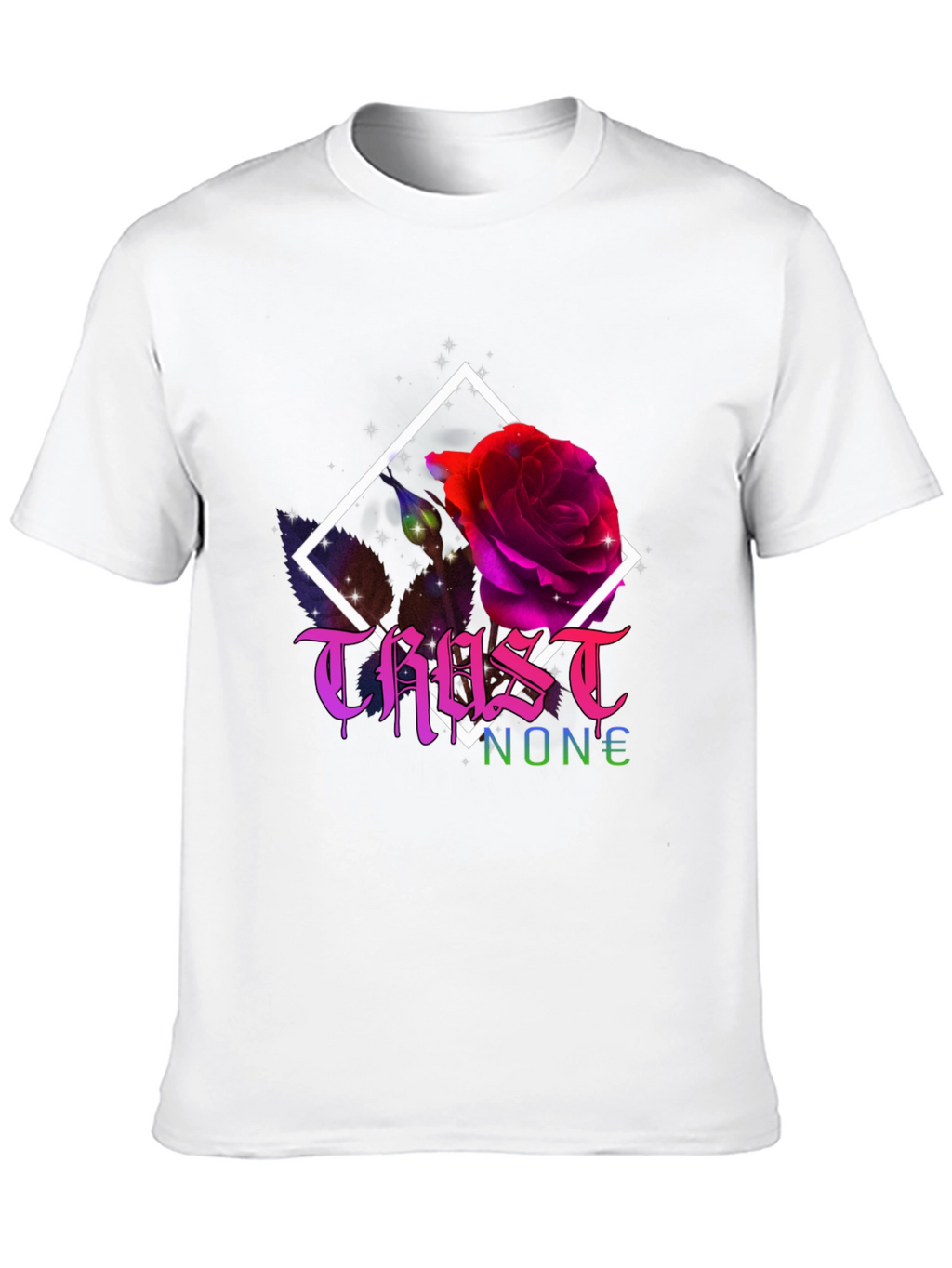 Trust No One Rose Graphic T-Shirt