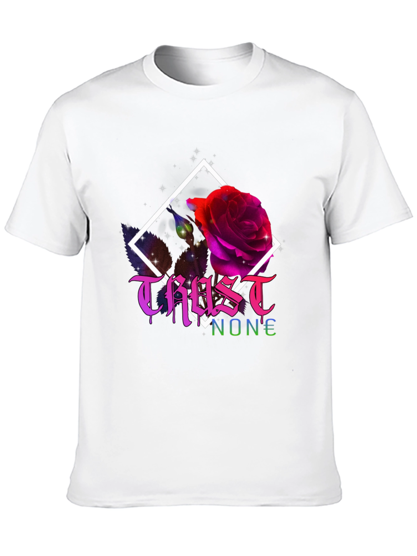 Trust No One Rose Graphic T-Shirt