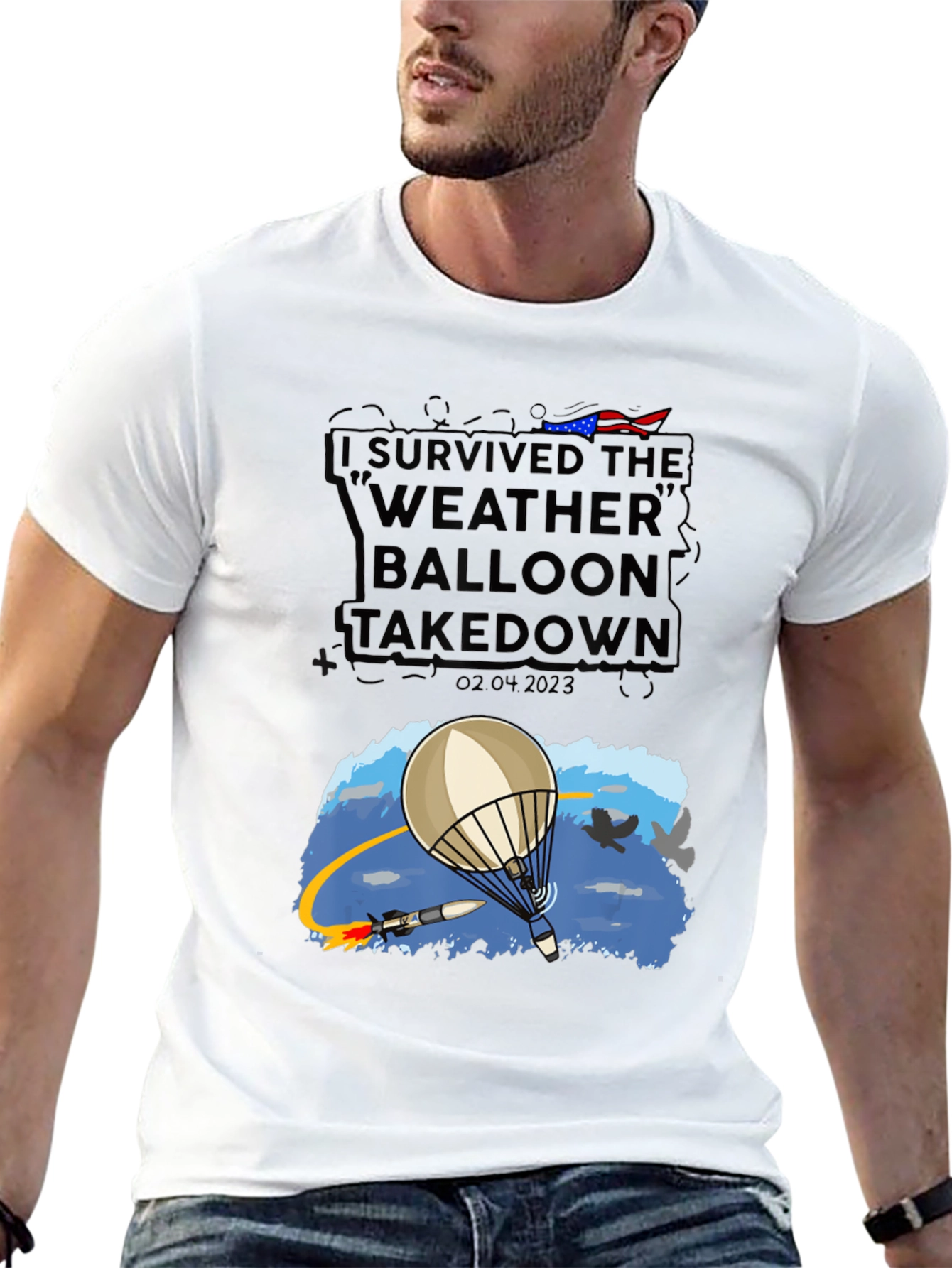 I Survived Weather Balloon Takedown Tee