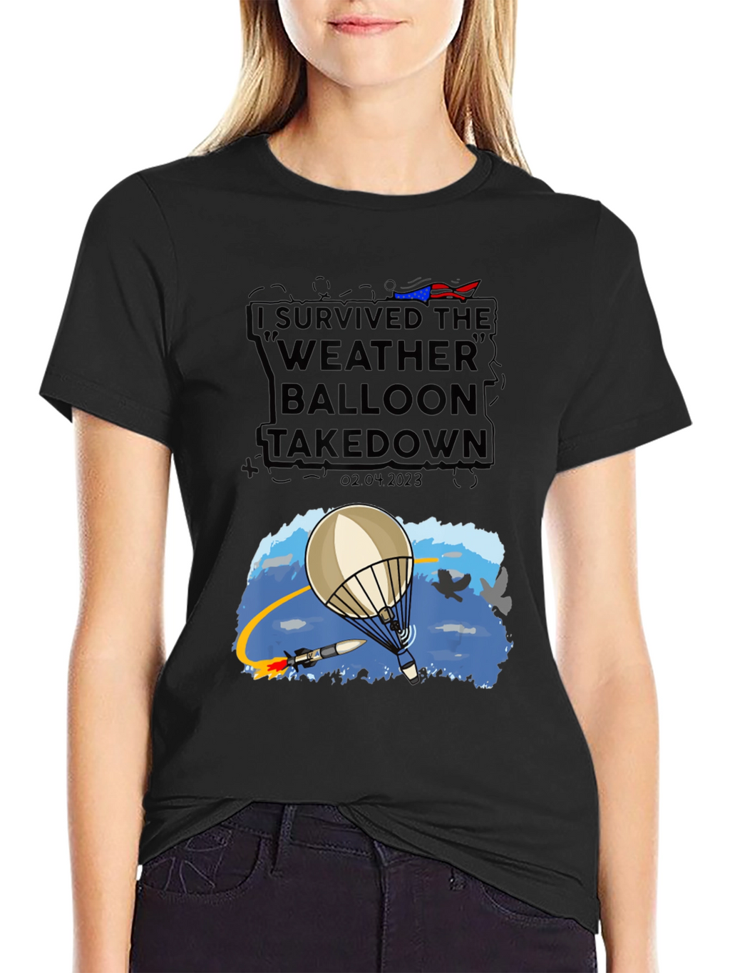 I Survived Weather Balloon Takedown Tee