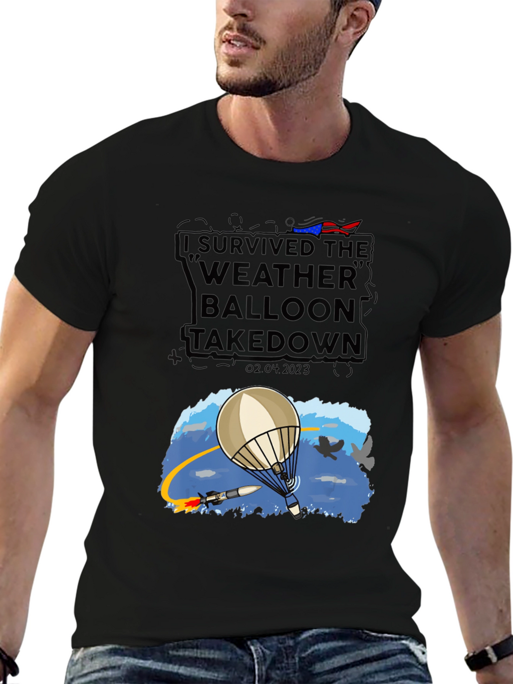 I Survived Weather Balloon Takedown Tee