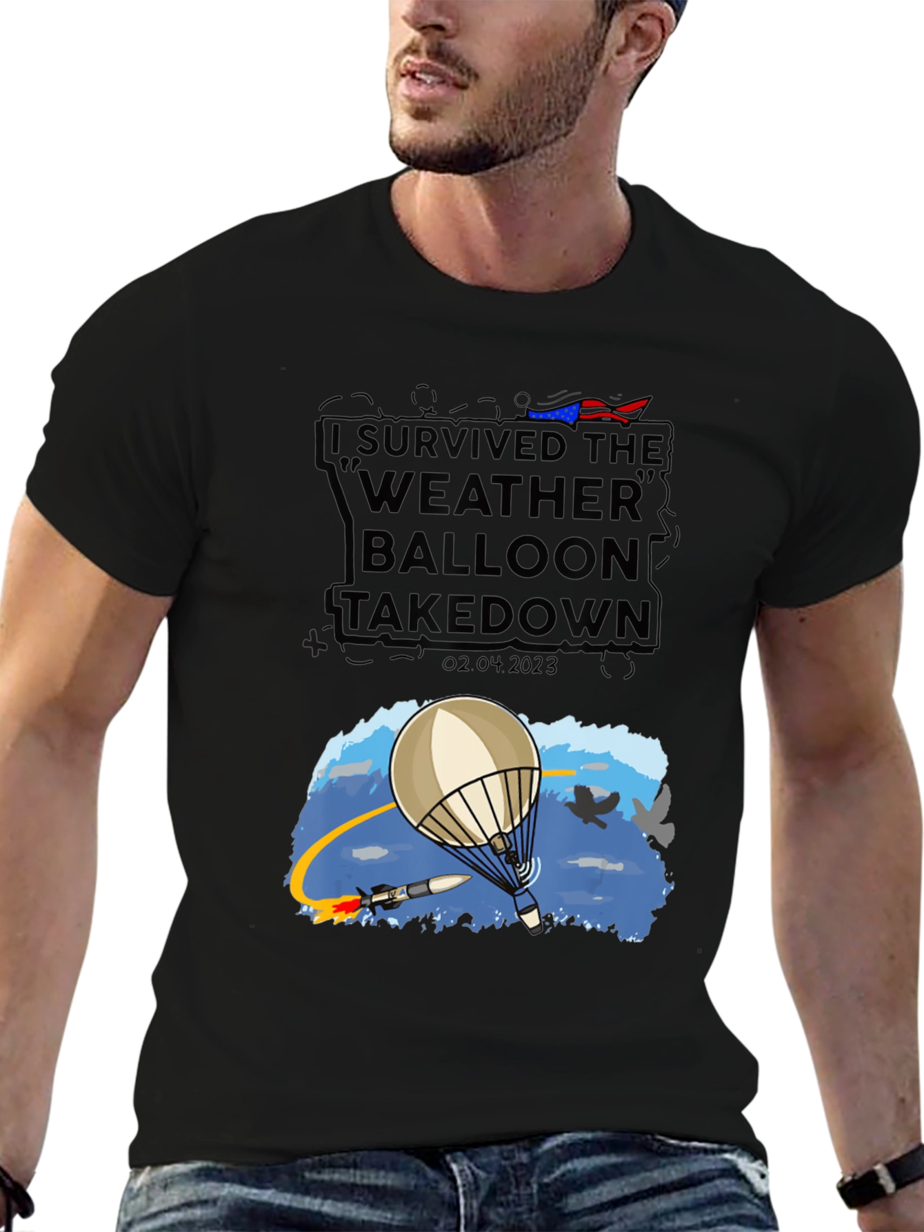 I Survived Weather Balloon Takedown Tee