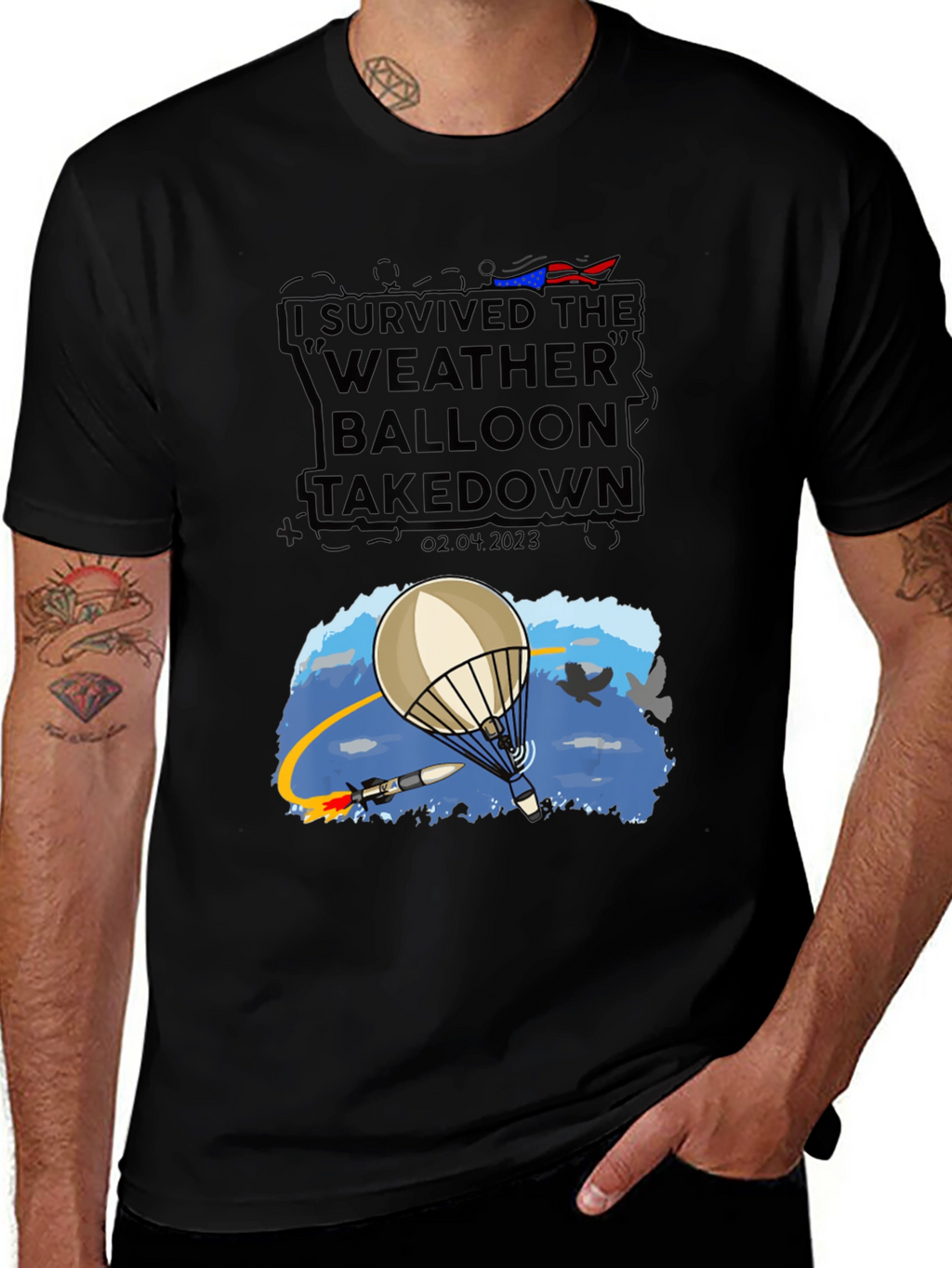 I Survived Weather Balloon Takedown Tee