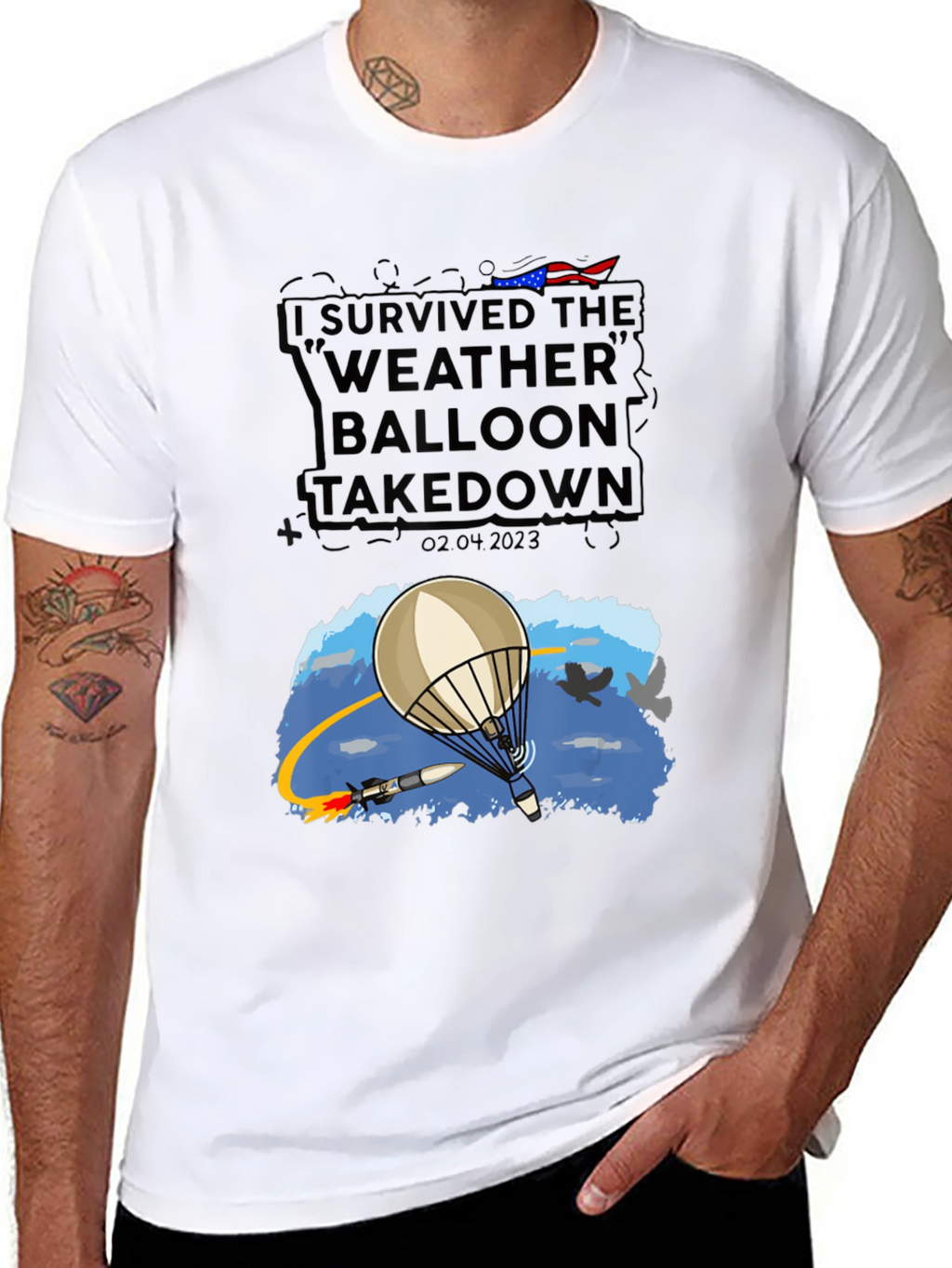 I Survived Weather Balloon Takedown Tee