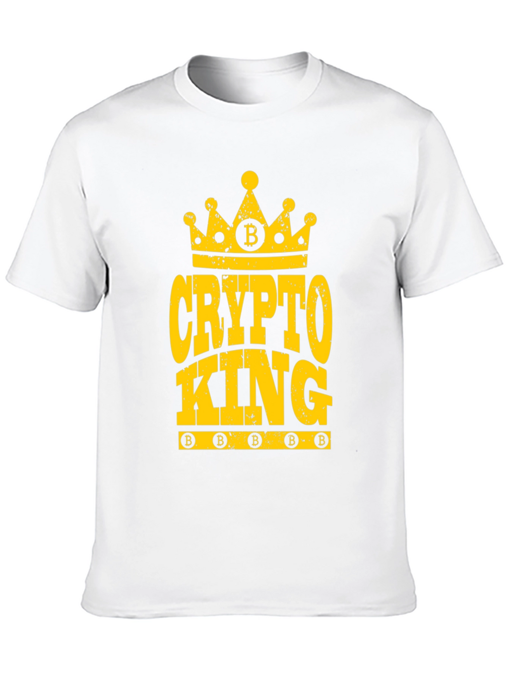 Crypto King Bitcoin T-Shirt - Black Cotton Tee