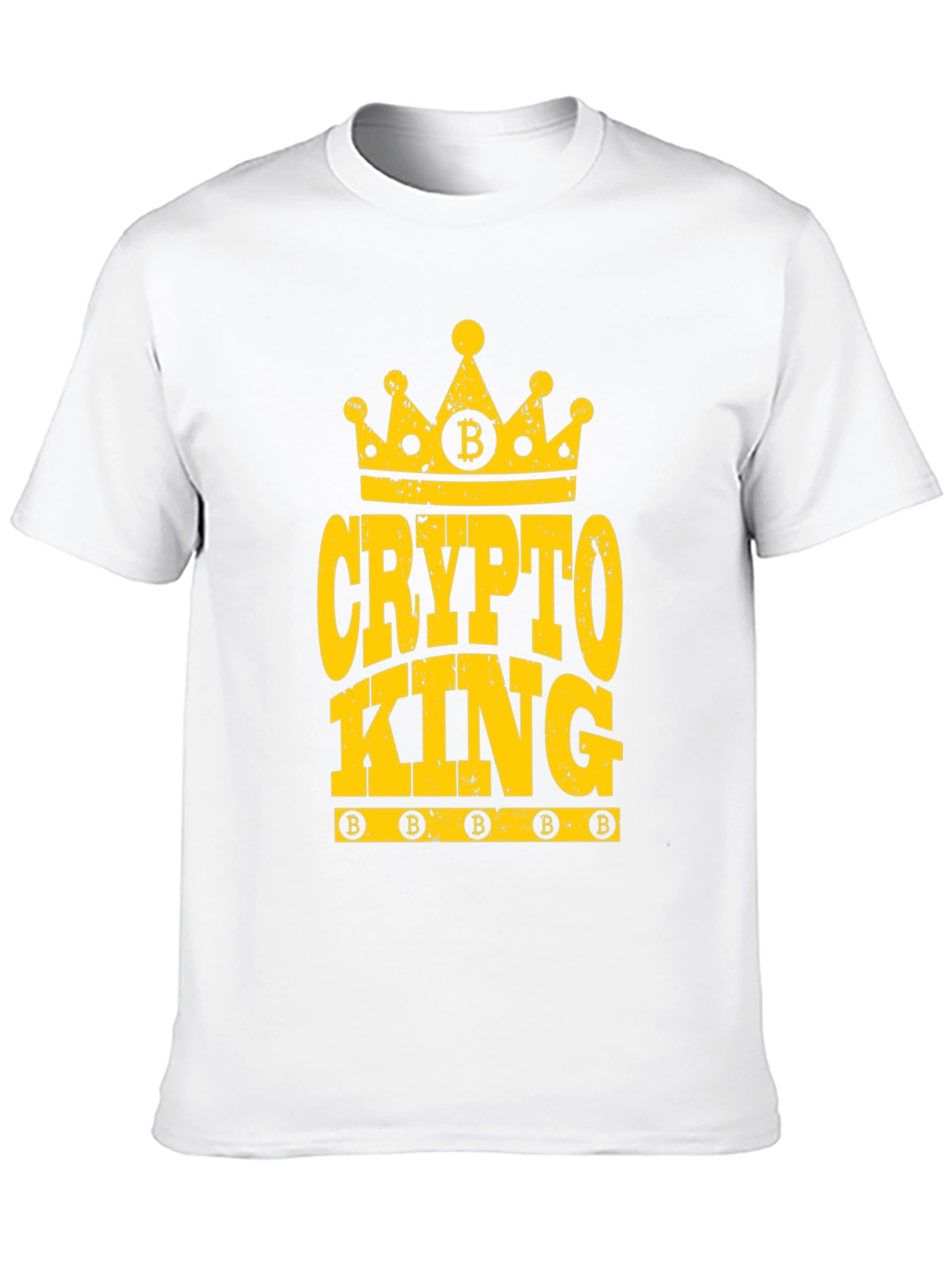 Crypto King Bitcoin T-Shirt - Black Cotton Tee