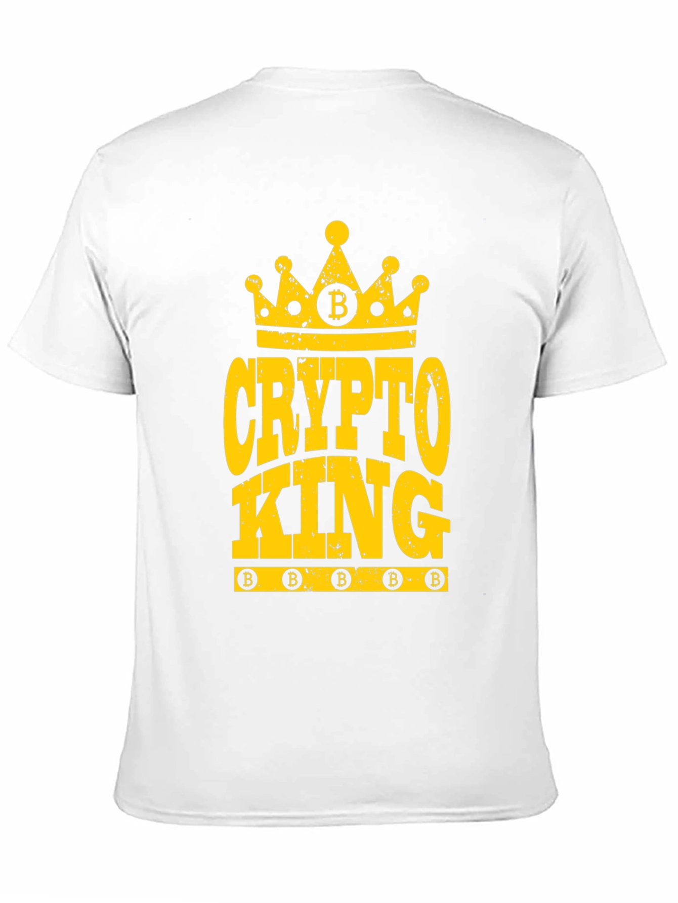 Crypto King Bitcoin T-Shirt - Black Cotton Tee