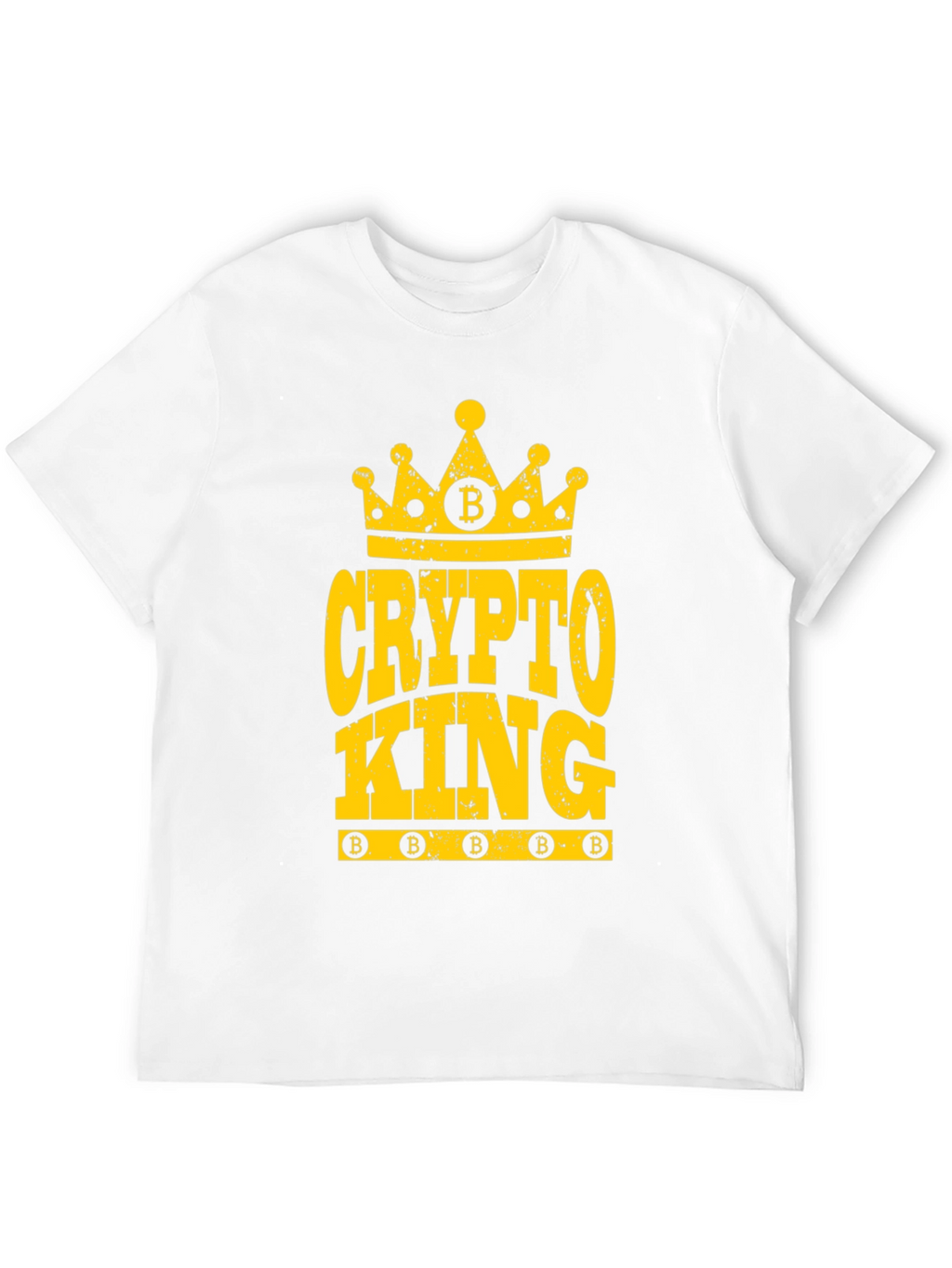 Crypto King Bitcoin T-Shirt - Black Cotton Tee
