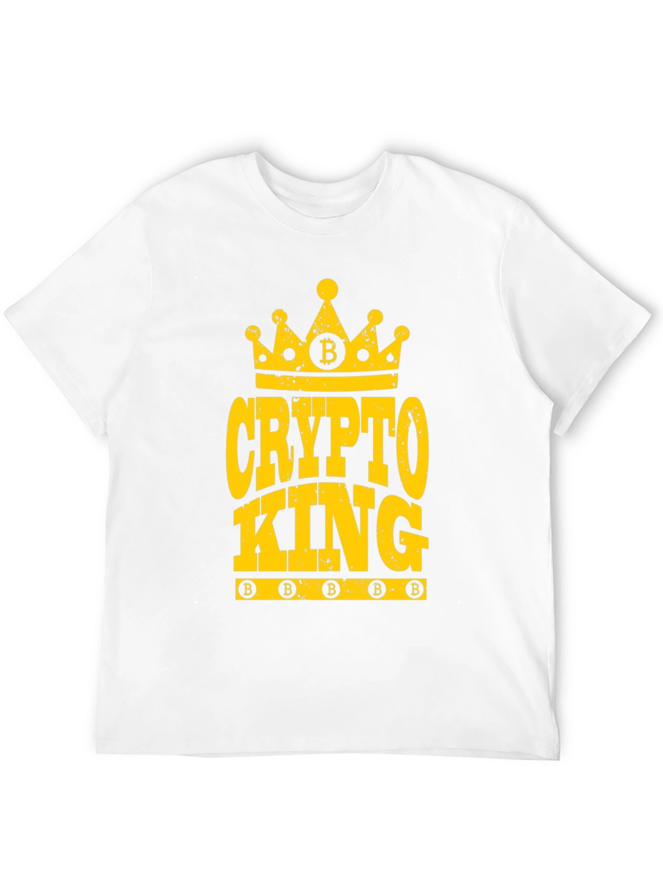 Crypto King Bitcoin T-Shirt - Black Cotton Tee