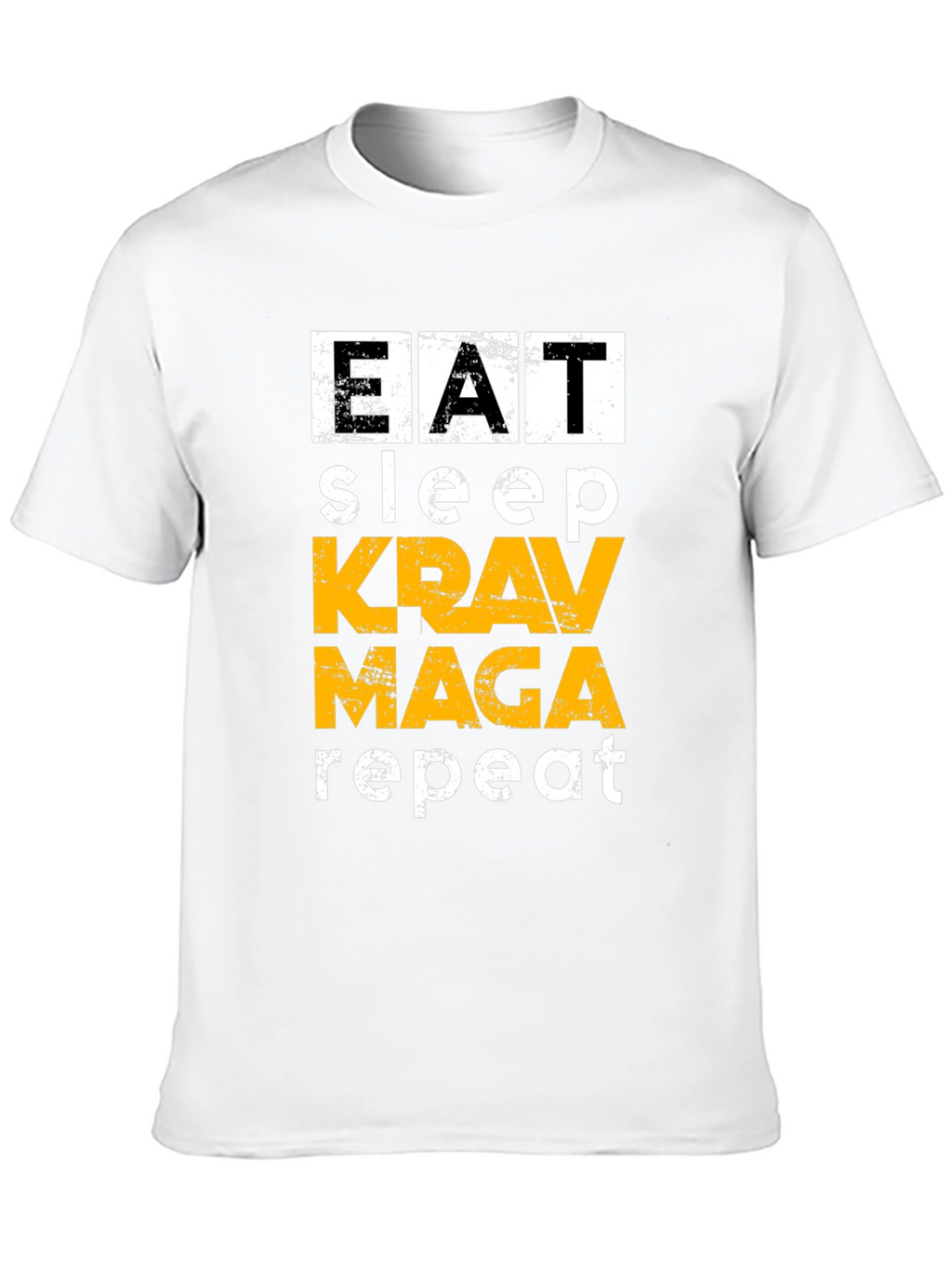 Eat Sleep Krav Maga Repeat Black T-Shirt