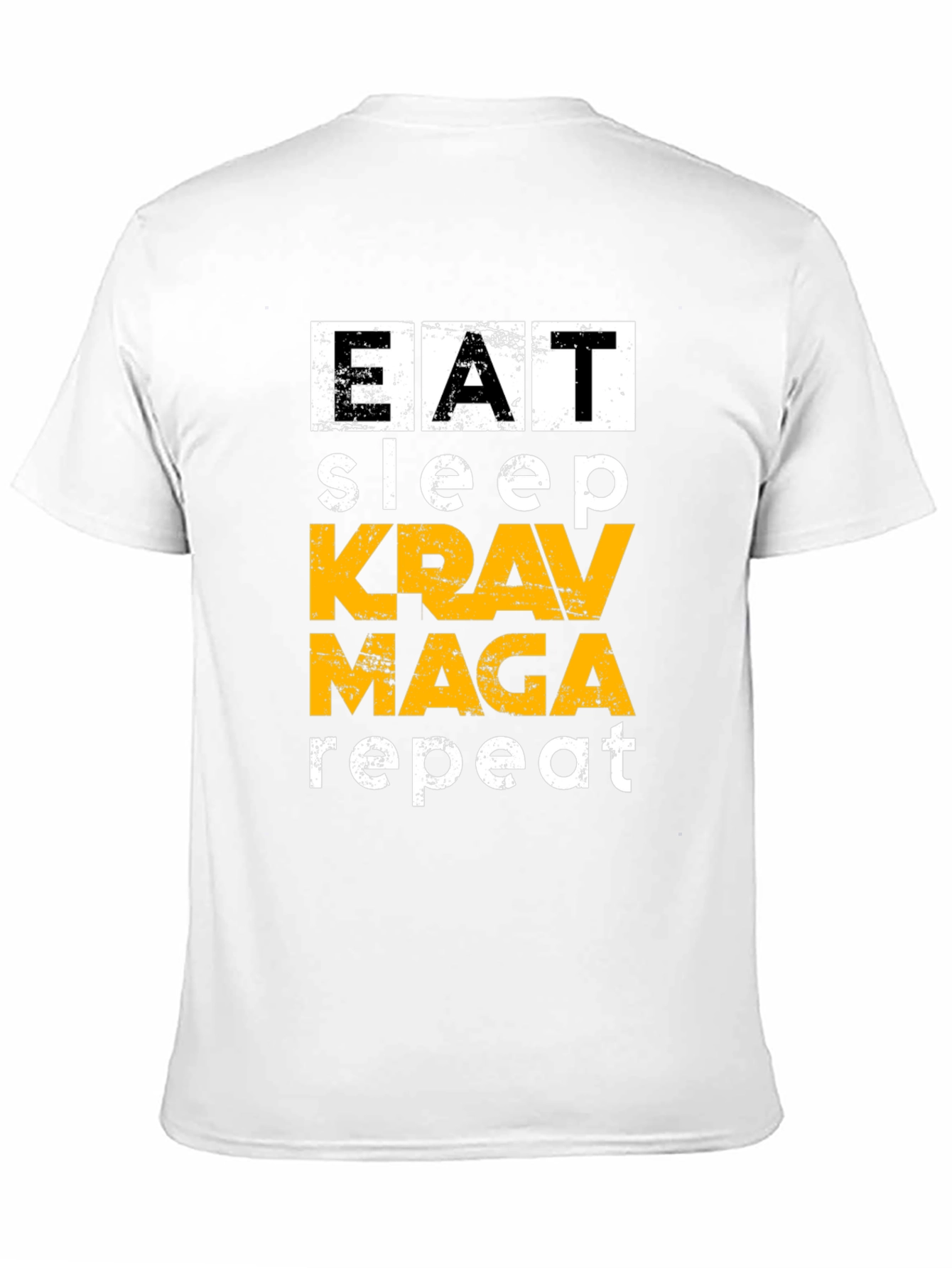 Eat Sleep Krav Maga Repeat Black T-Shirt