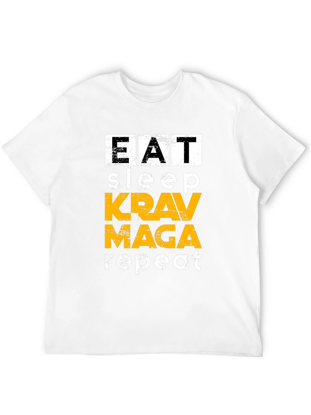 Eat Sleep Krav Maga Repeat Black T-Shirt