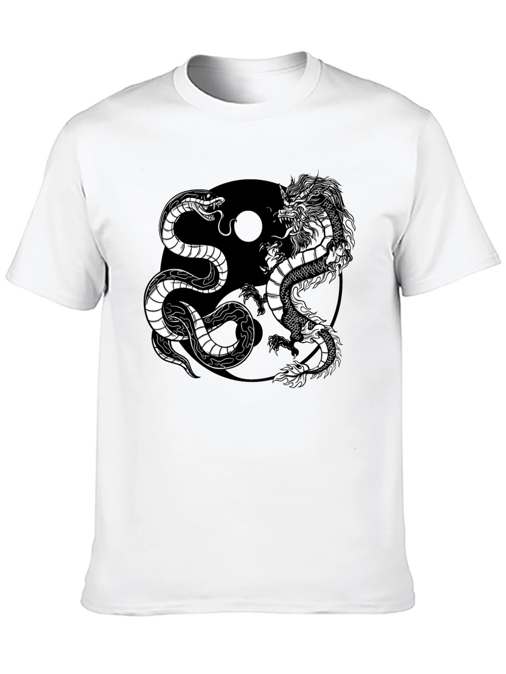 Yin Yang Dragon Snake T-Shirt - Balance & Harmony