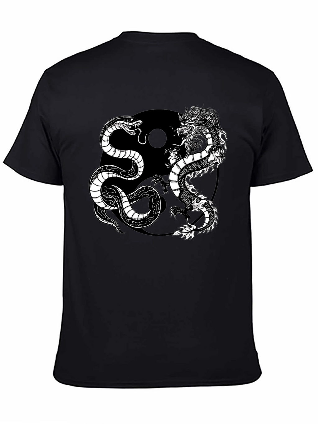 Yin Yang Dragon Snake T-Shirt - Balance & Harmony