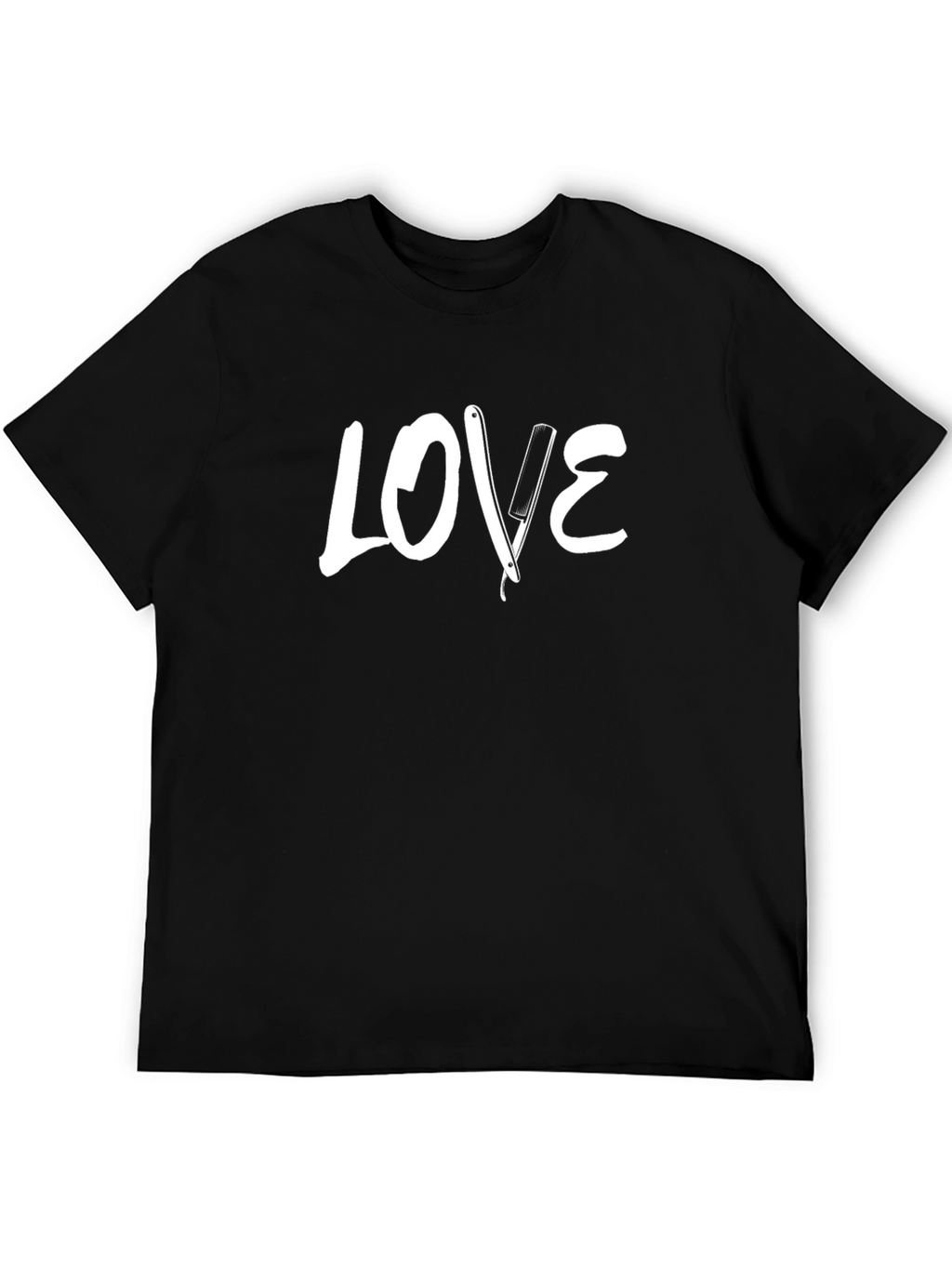 LOVE Barber Tee - Stylish Black Graphic T-Shirt