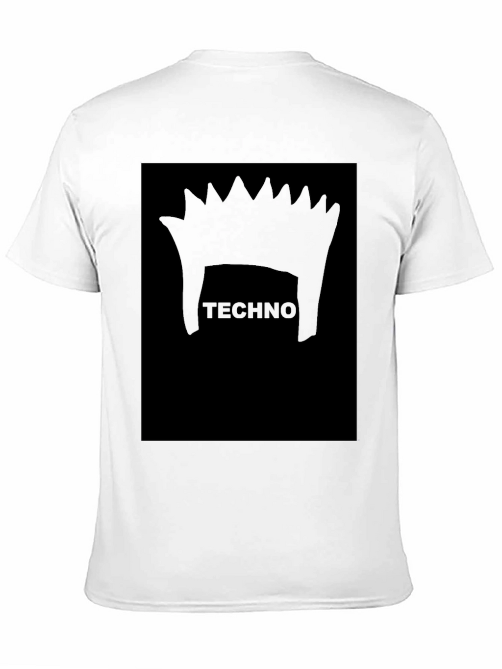 Techno Punk Graphic Black T-Shirt