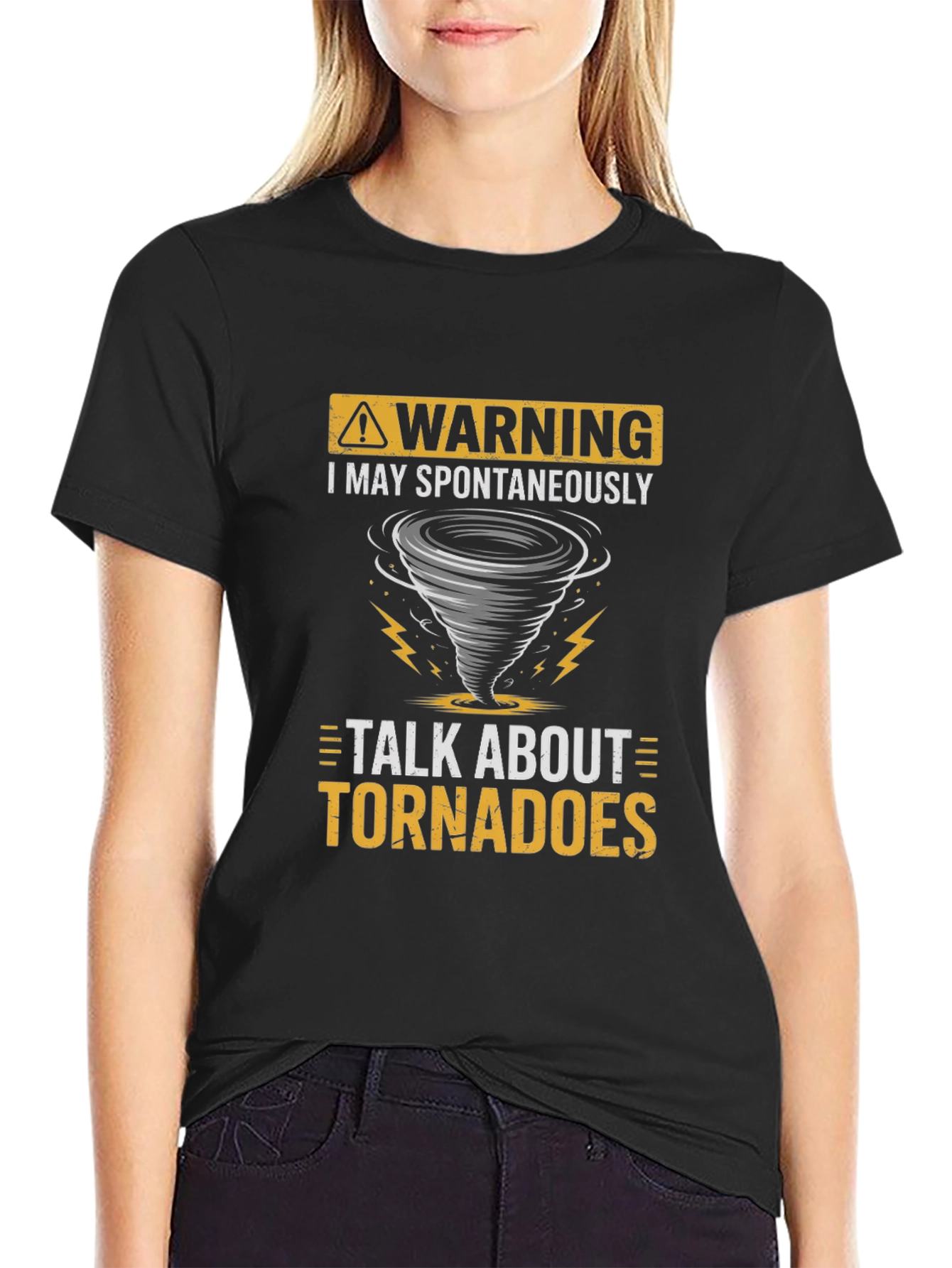 Warning Tornadoes T-Shirt - Spontaneous Talk Tee