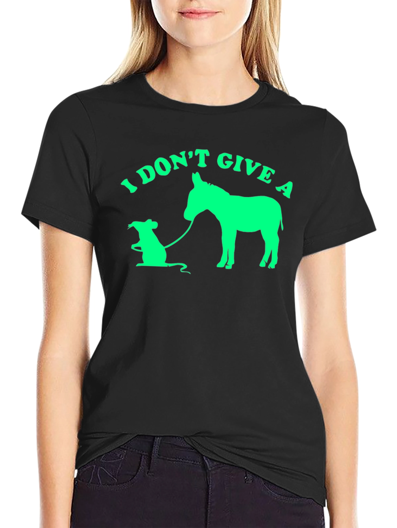 I Dont Give a Rats Donkey T-Shirt