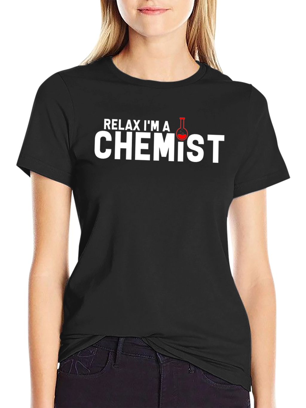 Relax Im A Chemist Black T-Shirt