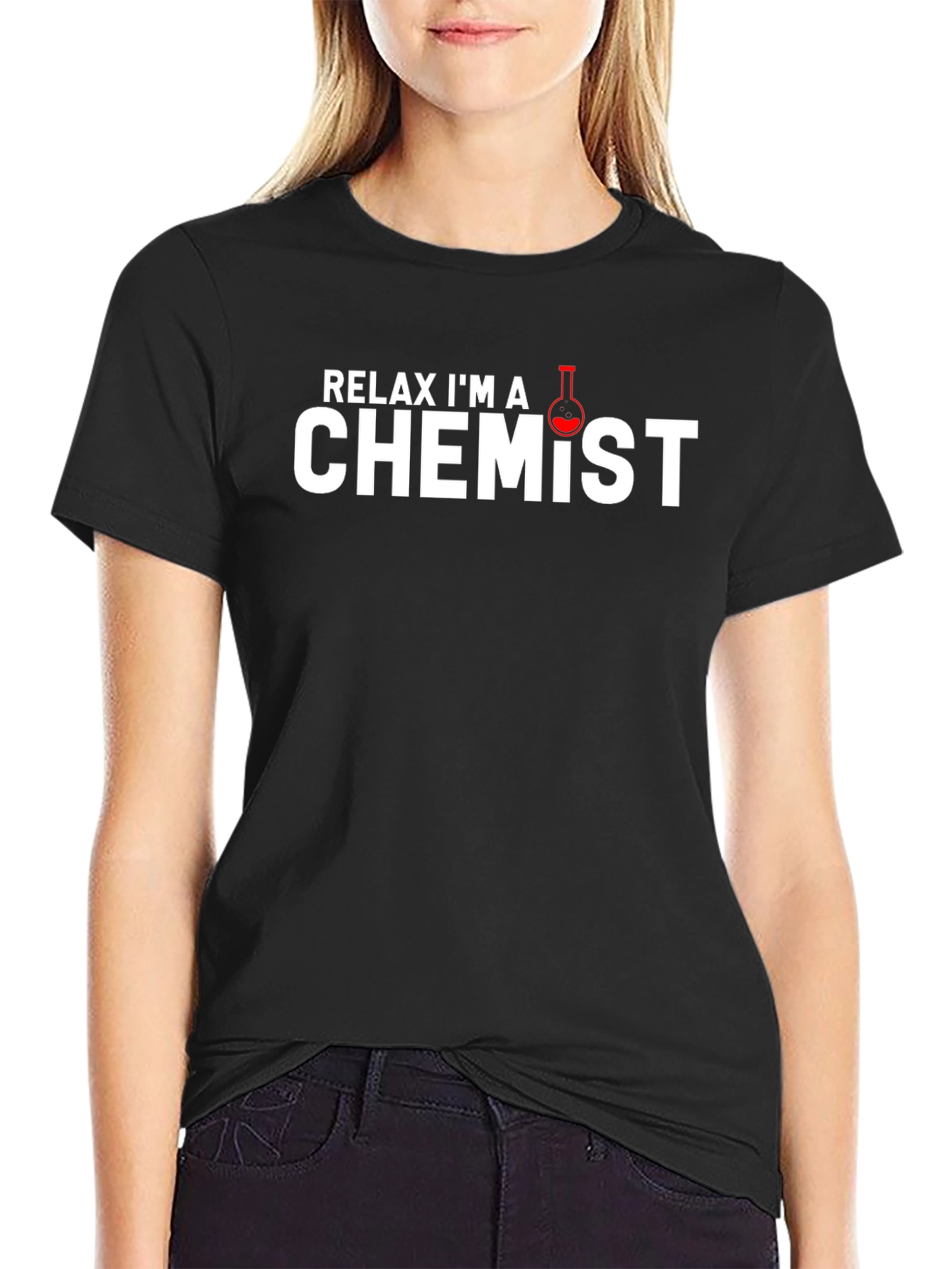 Relax Im A Chemist Black T-Shirt