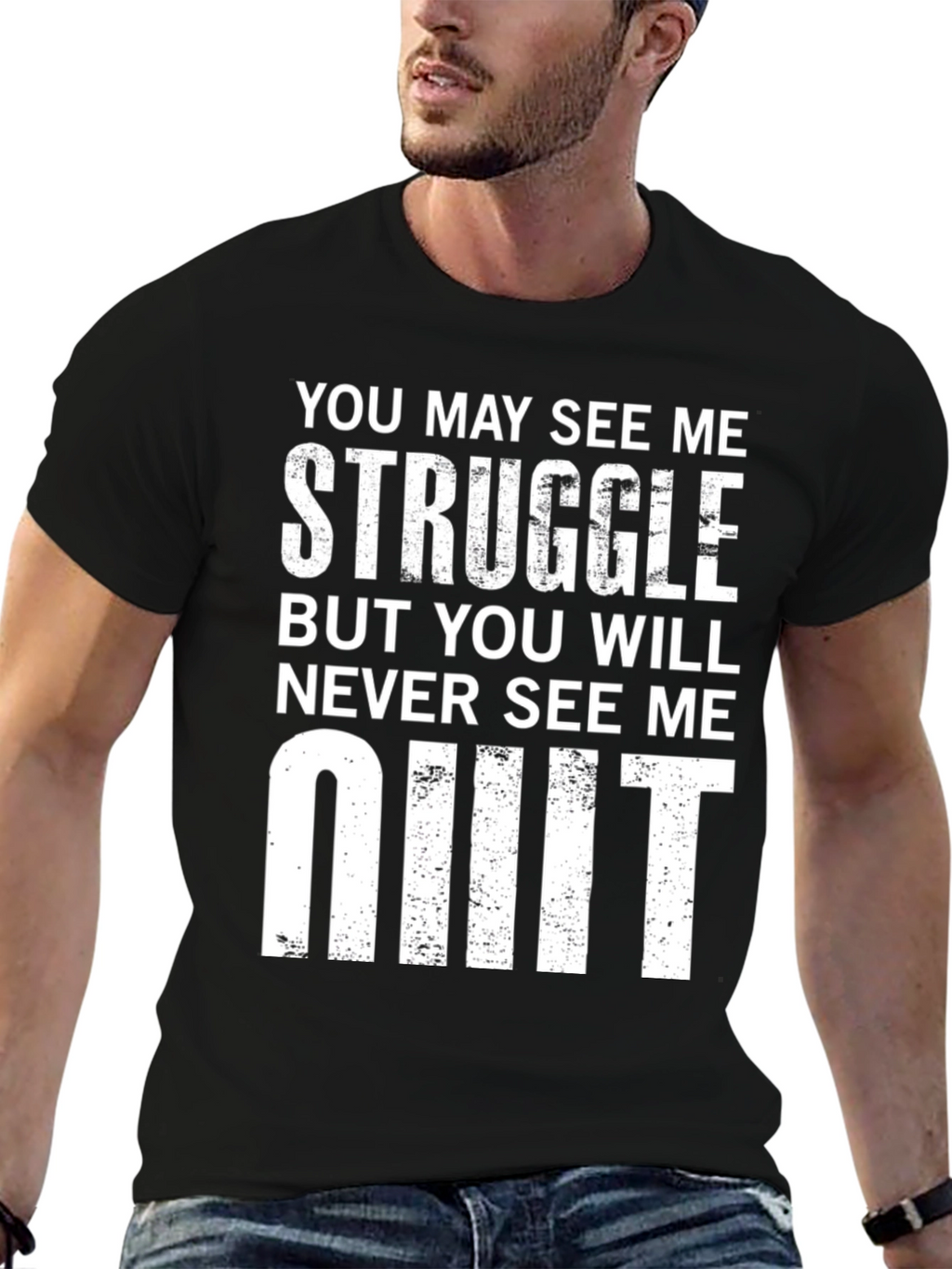 Struggle Never Quit Graphic Tee