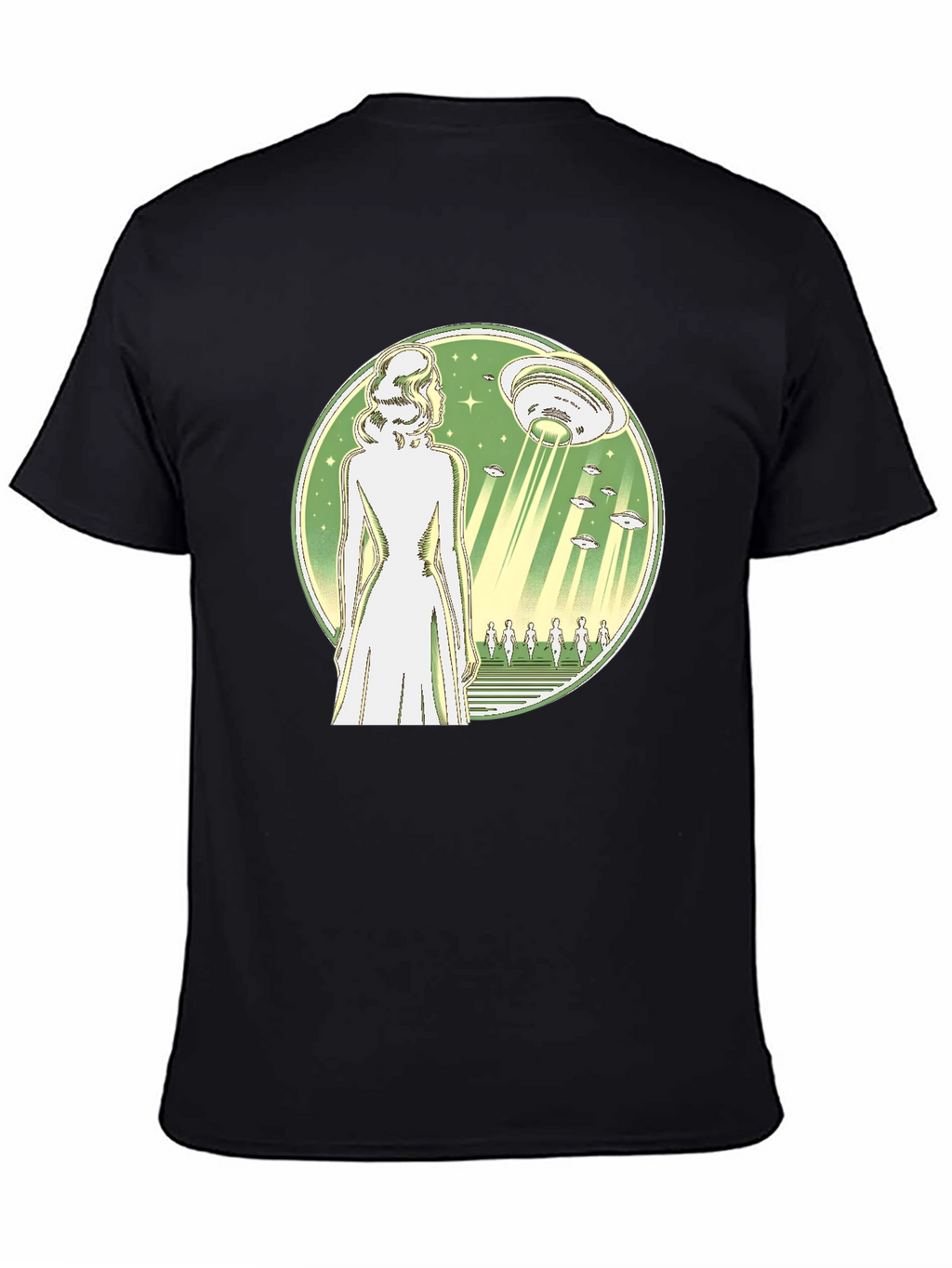 UFO Abduction T-Shirt - Black