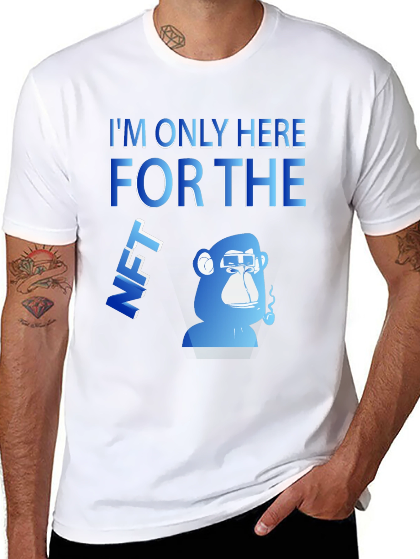 Im Only Here For The NFT Black T-Shirt