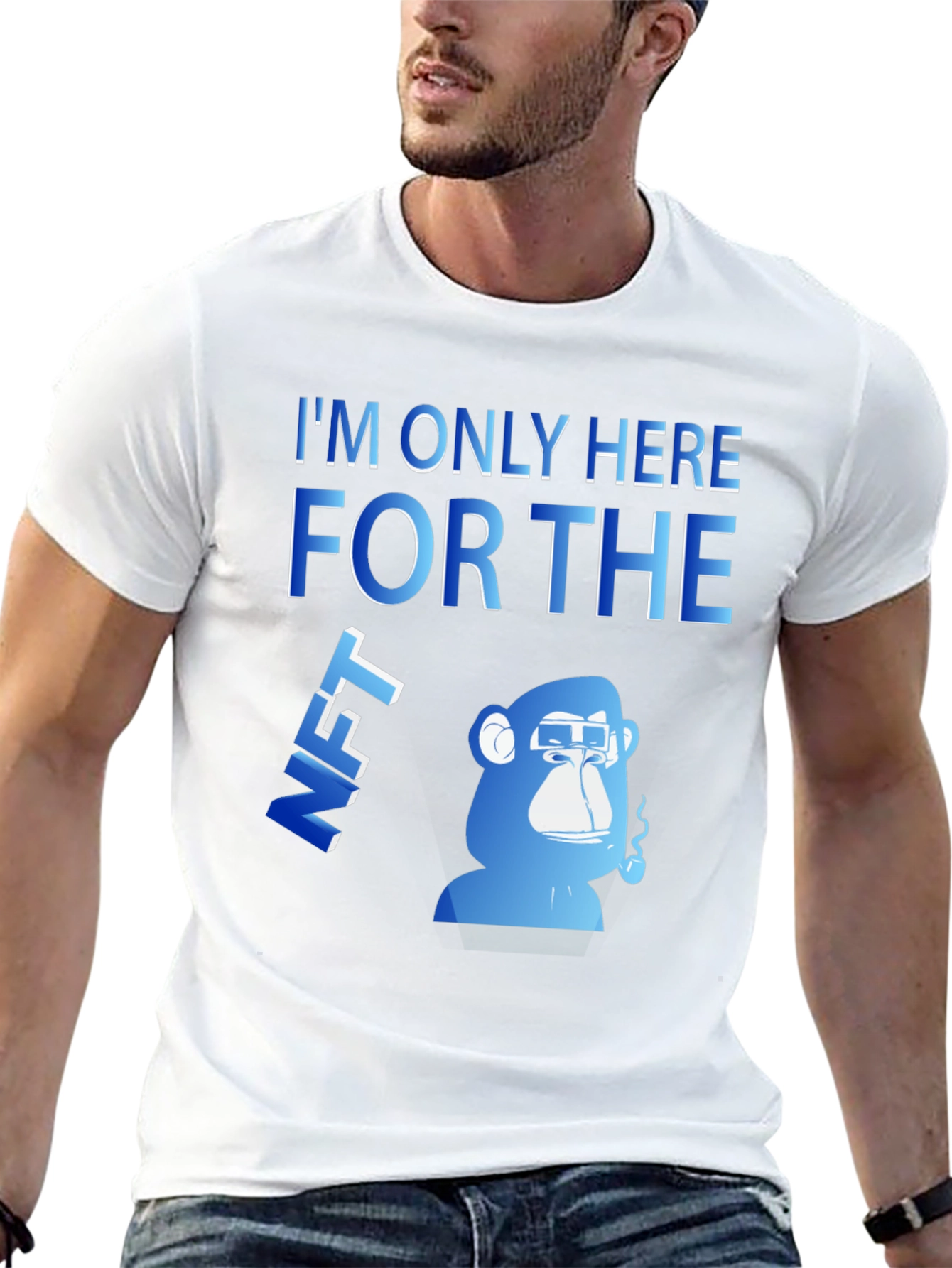 Im Only Here For The NFT Black T-Shirt