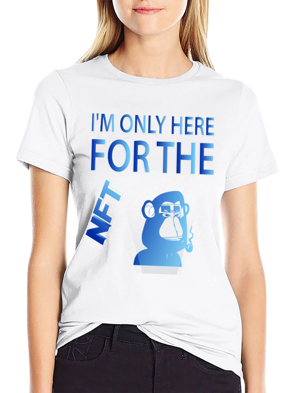 Im Only Here For The NFT Black T-Shirt