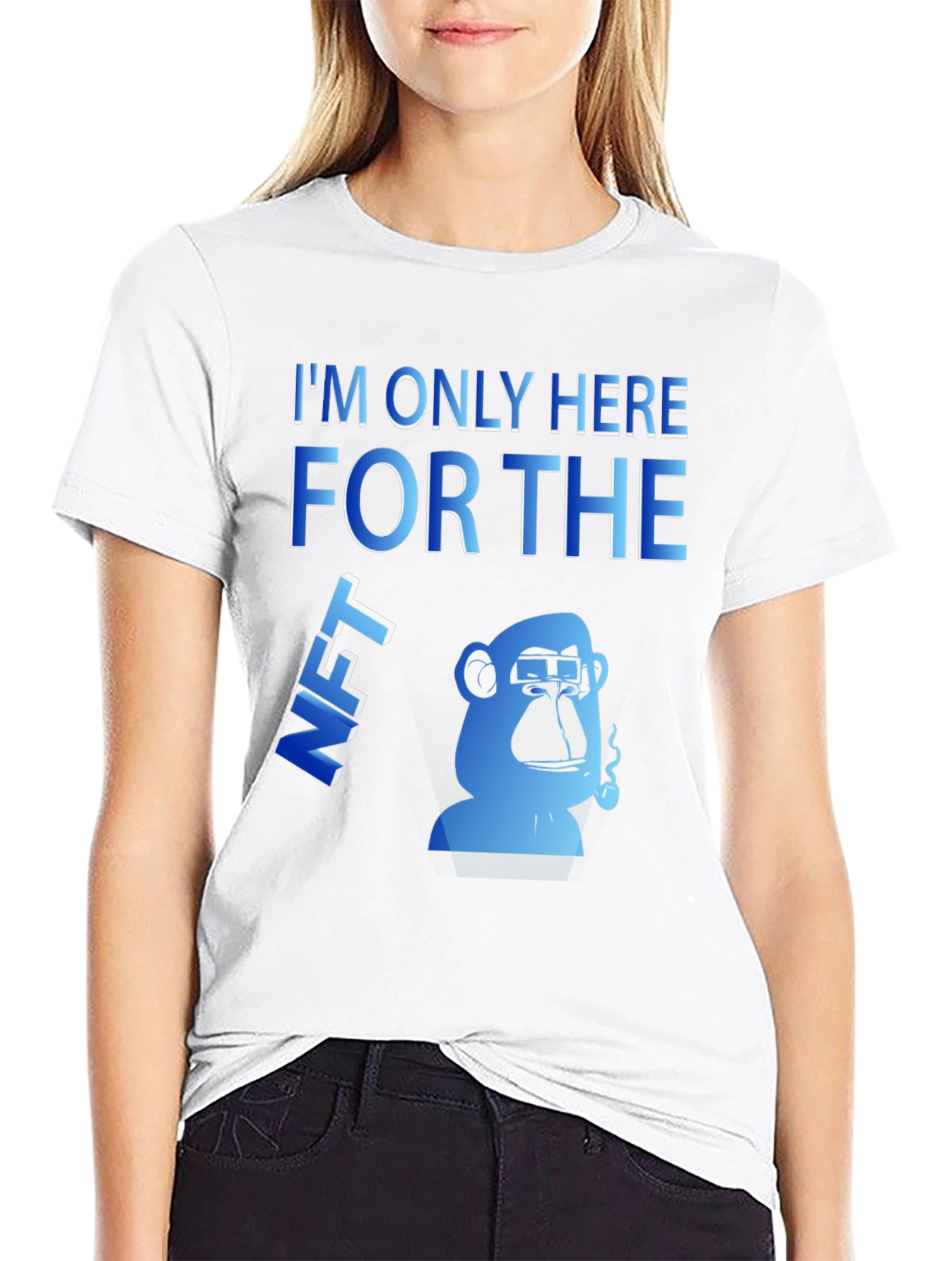 Im Only Here For The NFT Black T-Shirt