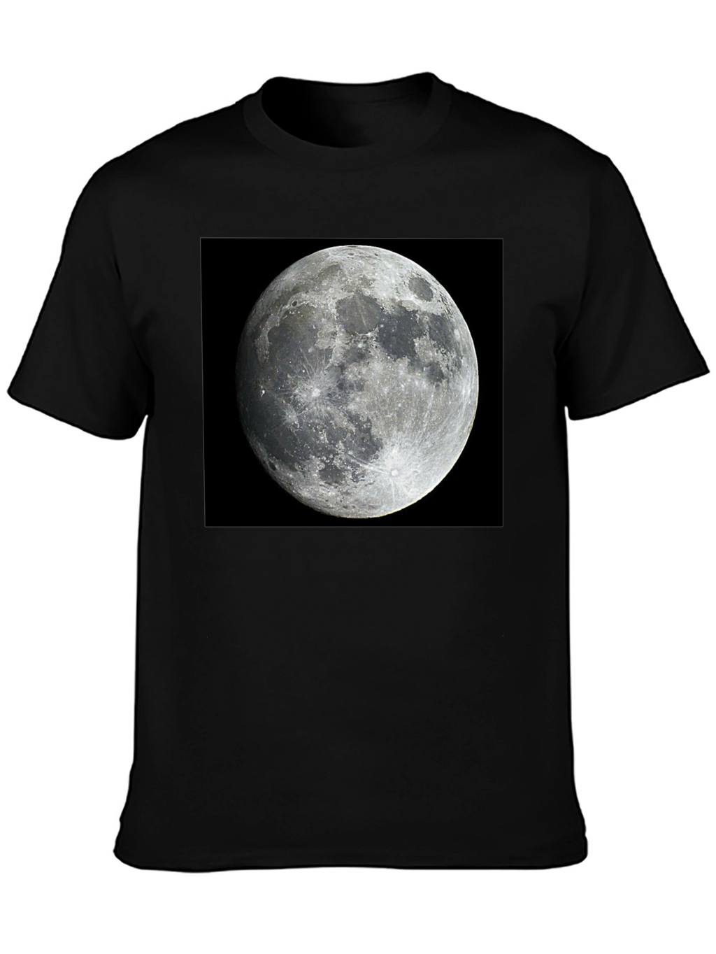 Lunar Phase Black Tee - Celestial Style