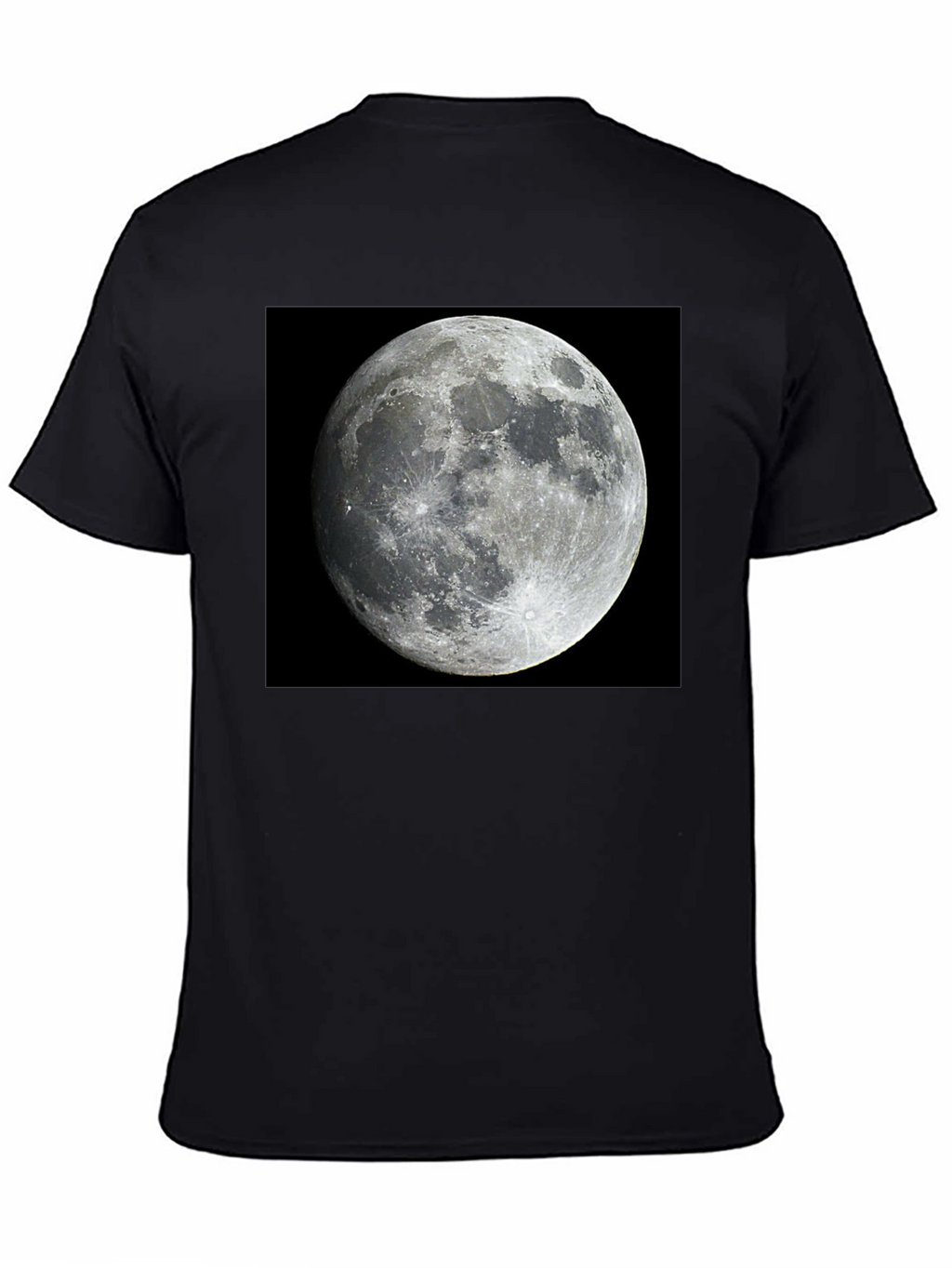 Lunar Phase Black Tee - Celestial Style