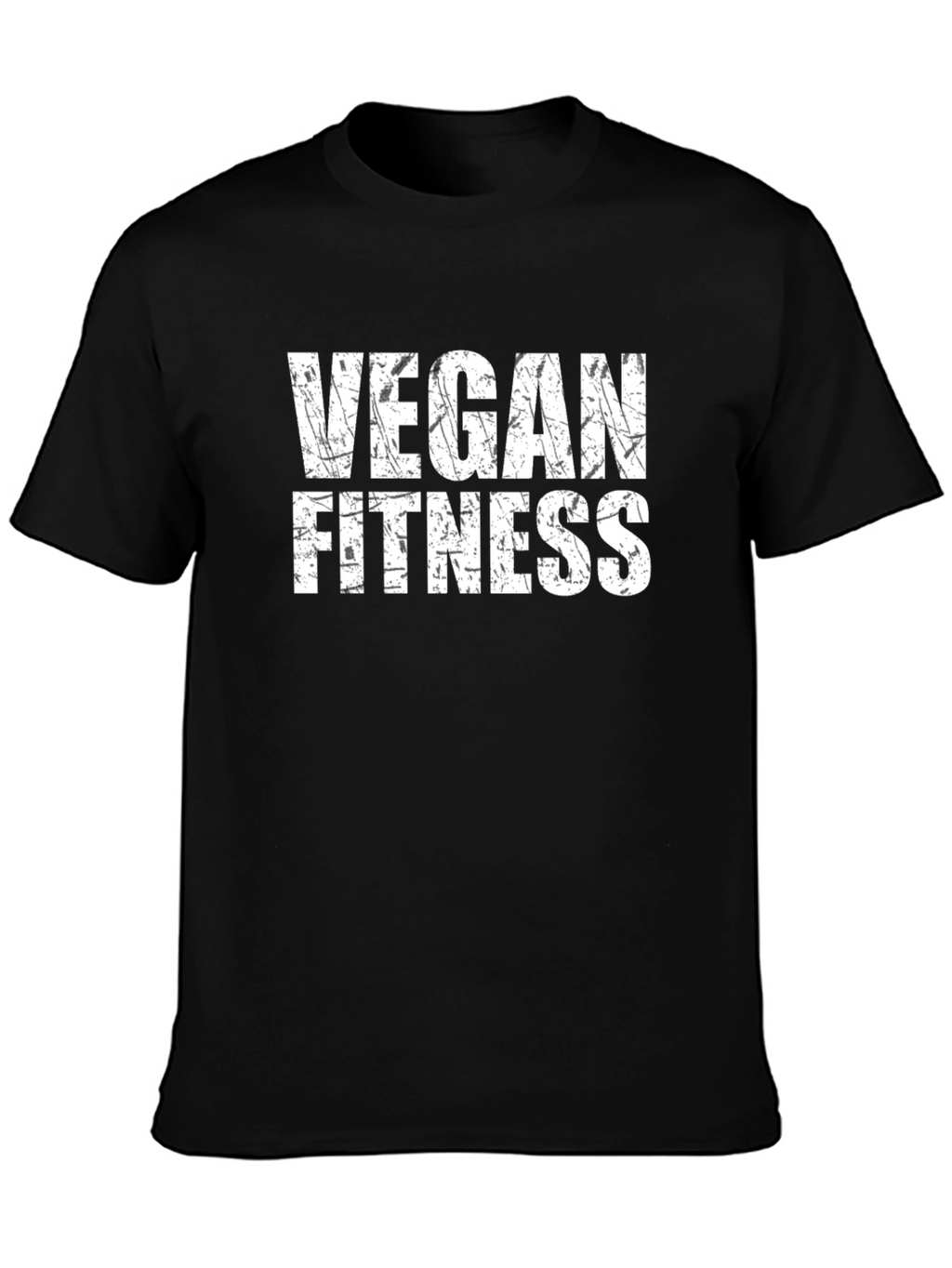 Vegan Fitness T-Shirt - Black Graphic Tee