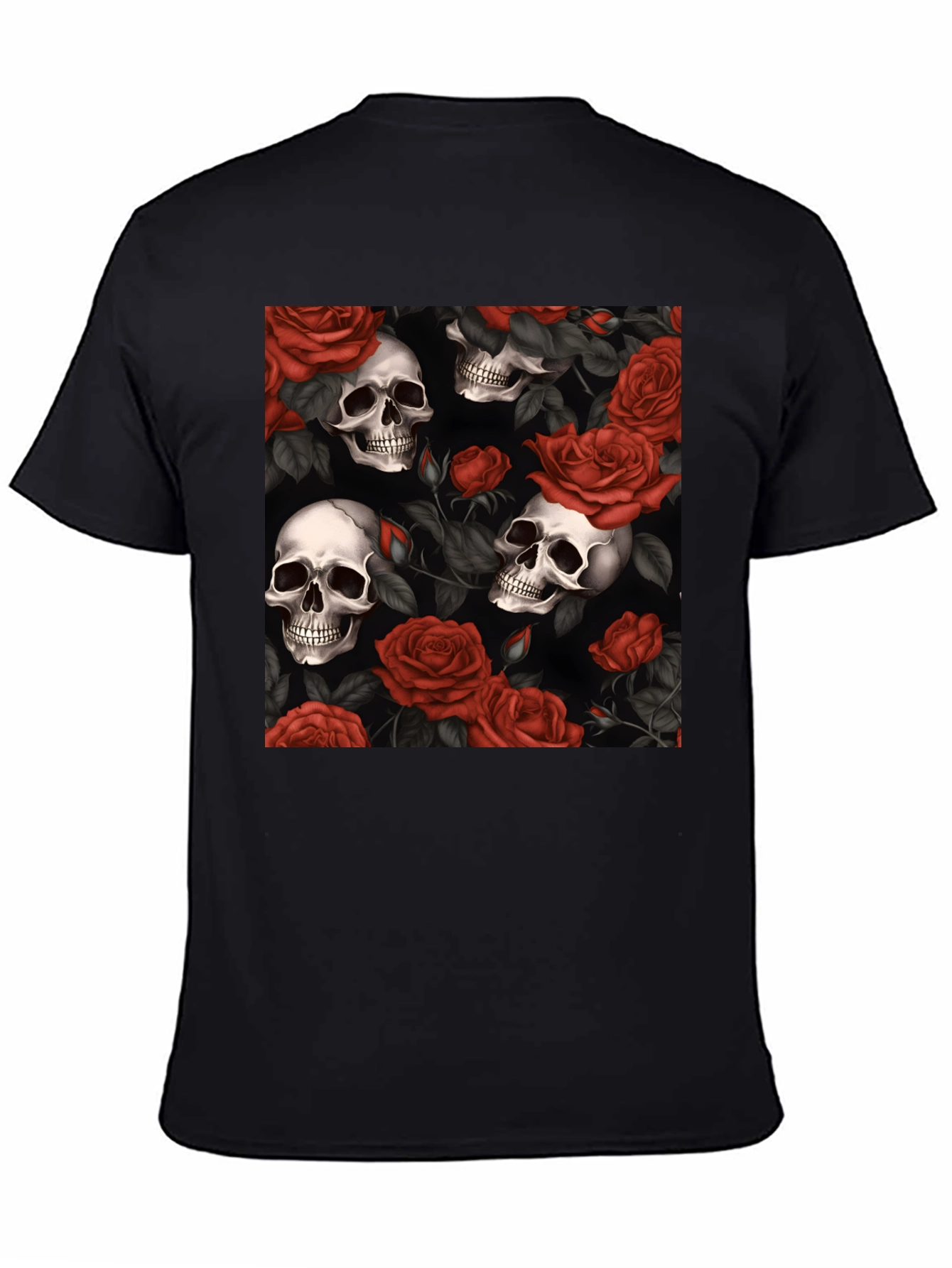 Skull & Roses Graphic T-Shirt