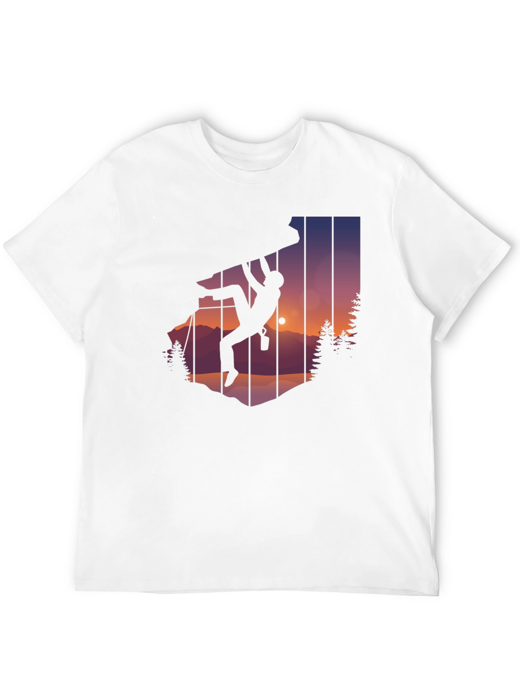Climbing Silhouette Graphic Tee - Adventure T-Shirt