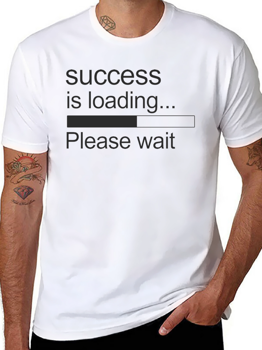 Success is Loading T-Shirt - Funny Slogan Tee