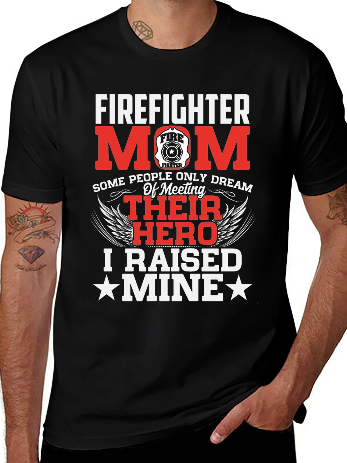 Firefighter Mom Hero T-Shirt