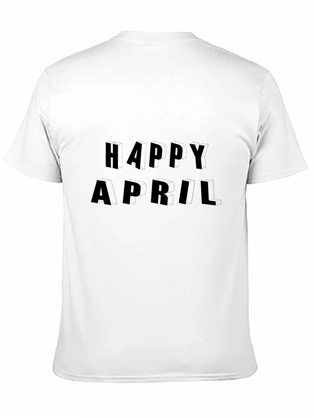 Happy April Black Graphic Tee