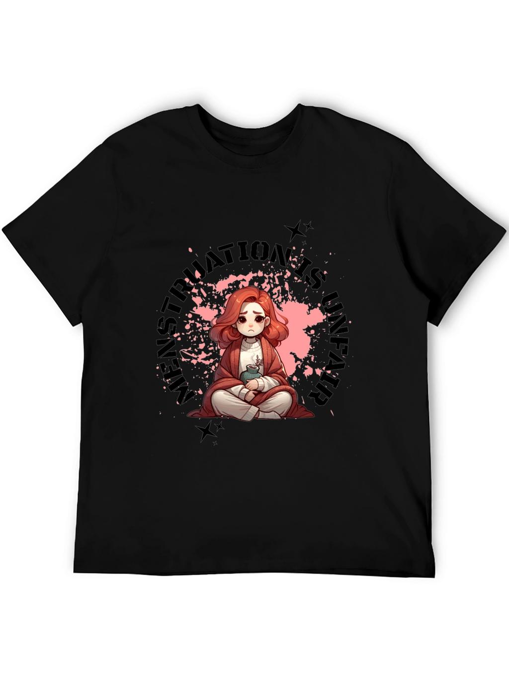 Anime Girl Menstruation is Never Fair T-Shirt
